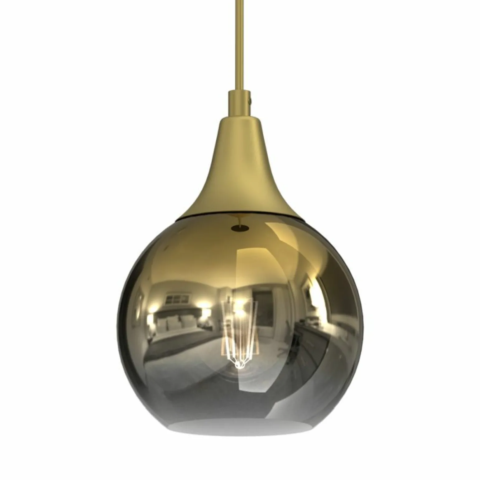 Flash Sale Pojedyncza, efektowna lampa wisząca gruszka MLP8401 MONTE | Kaja Żyrandole Nowoczesne