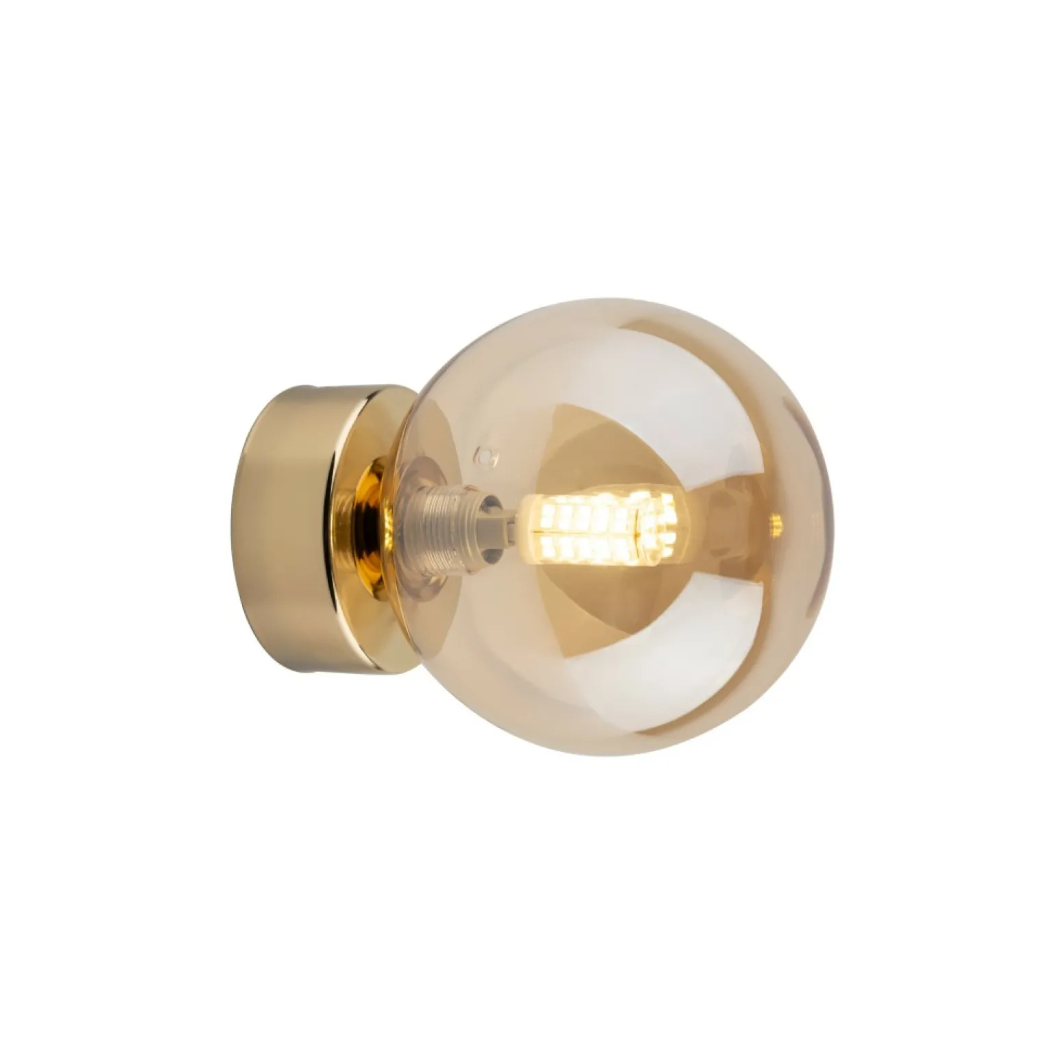 Hot Pojedyncza, kulista lampa sufitowa TK 10257 ESTERA GOLD | Kaja Żyrandole Nowoczesne