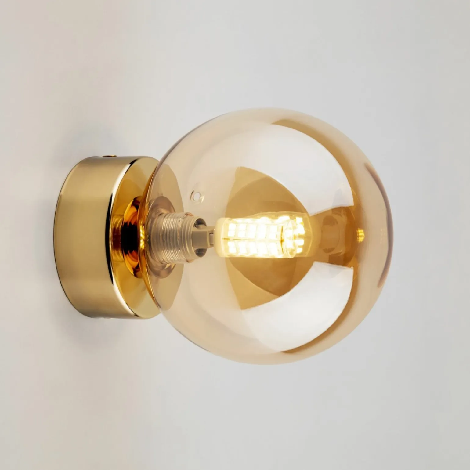 Hot Pojedyncza, kulista lampa sufitowa TK 10257 ESTERA GOLD | Kaja Żyrandole Nowoczesne