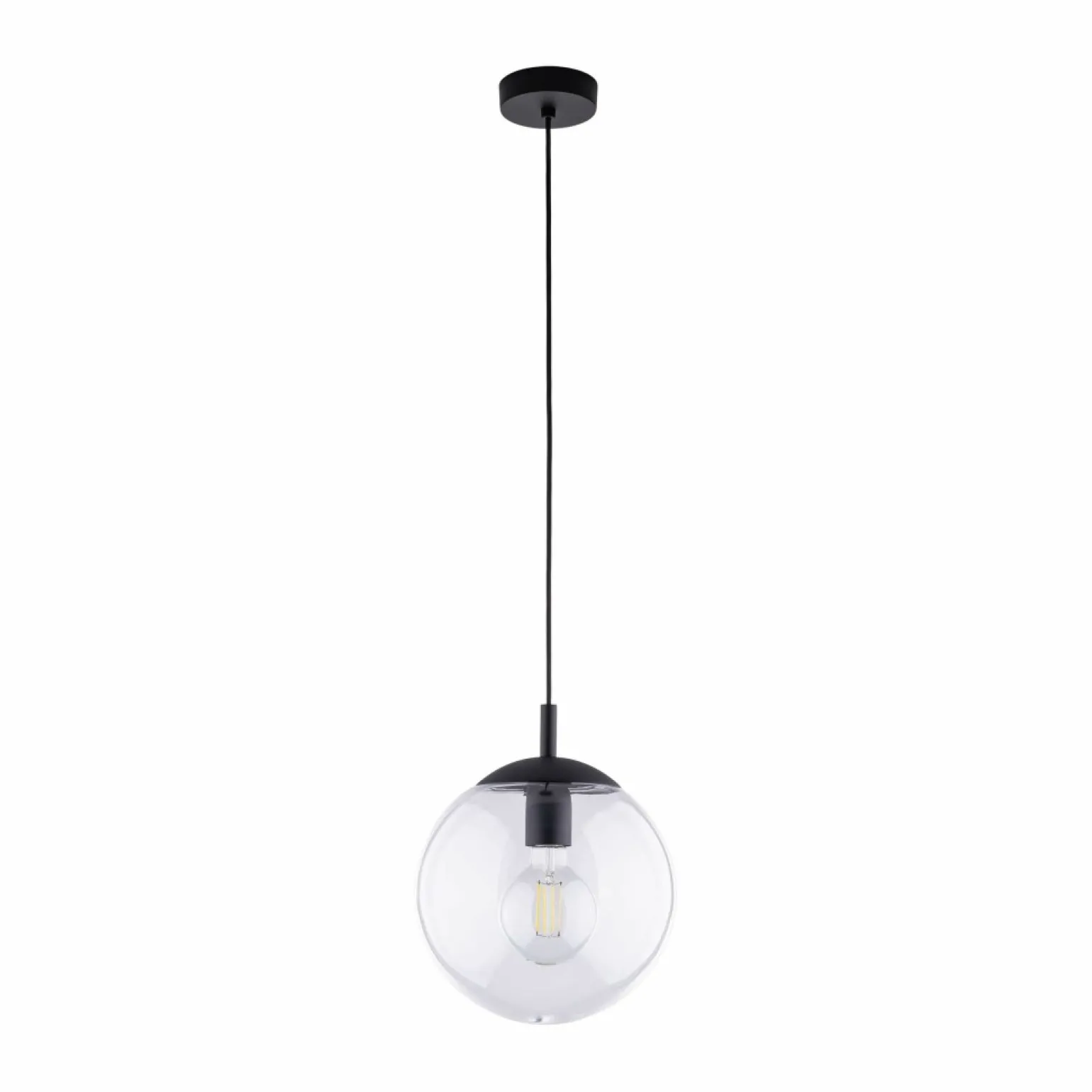 Fashion Pojedyncza lampa wisząca z kulą ⌀25cm TK 3266 ESME TRANSPARENT | Kaja Żyrandole Nowoczesne