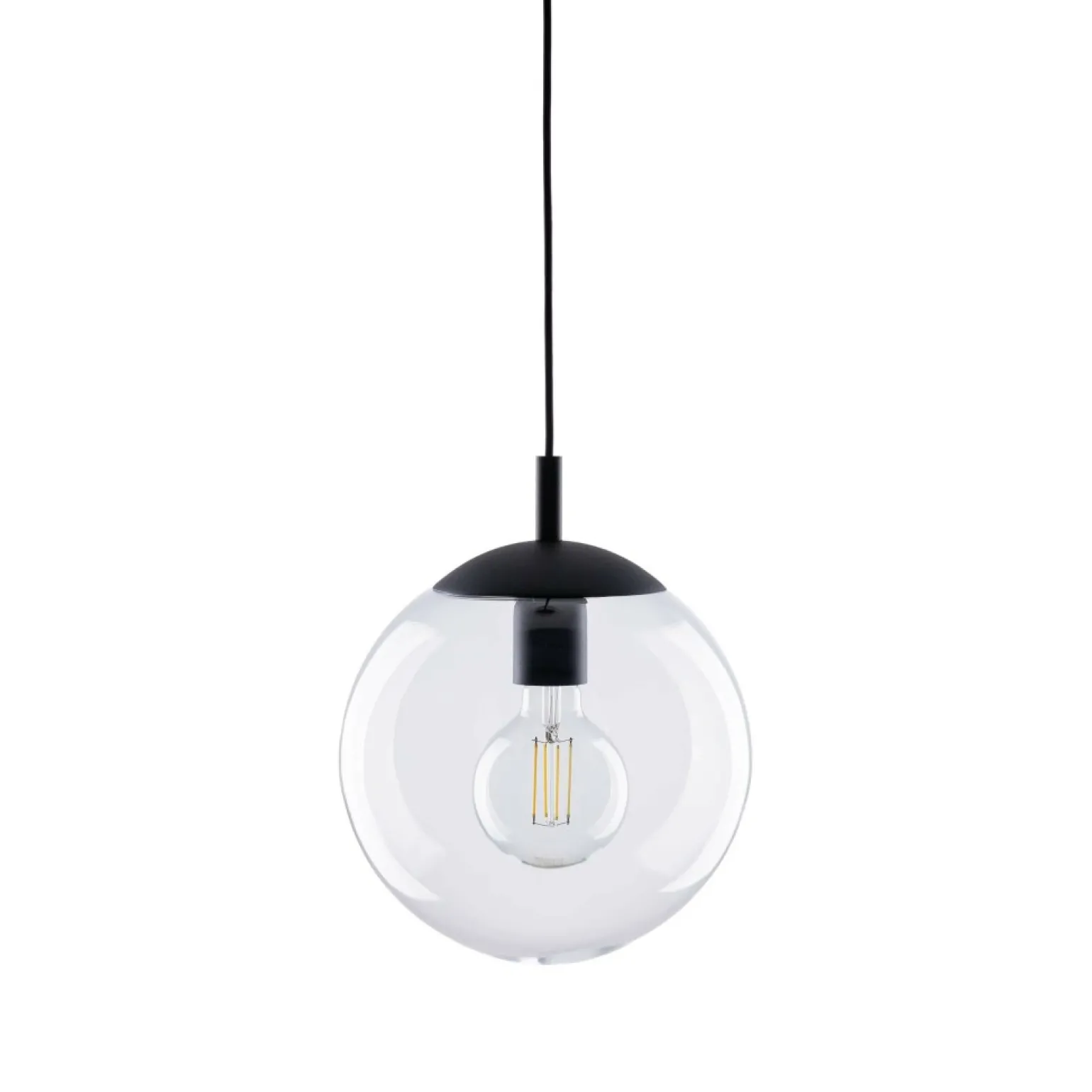 Fashion Pojedyncza lampa wisząca z kulą ⌀25cm TK 3266 ESME TRANSPARENT | Kaja Żyrandole Nowoczesne