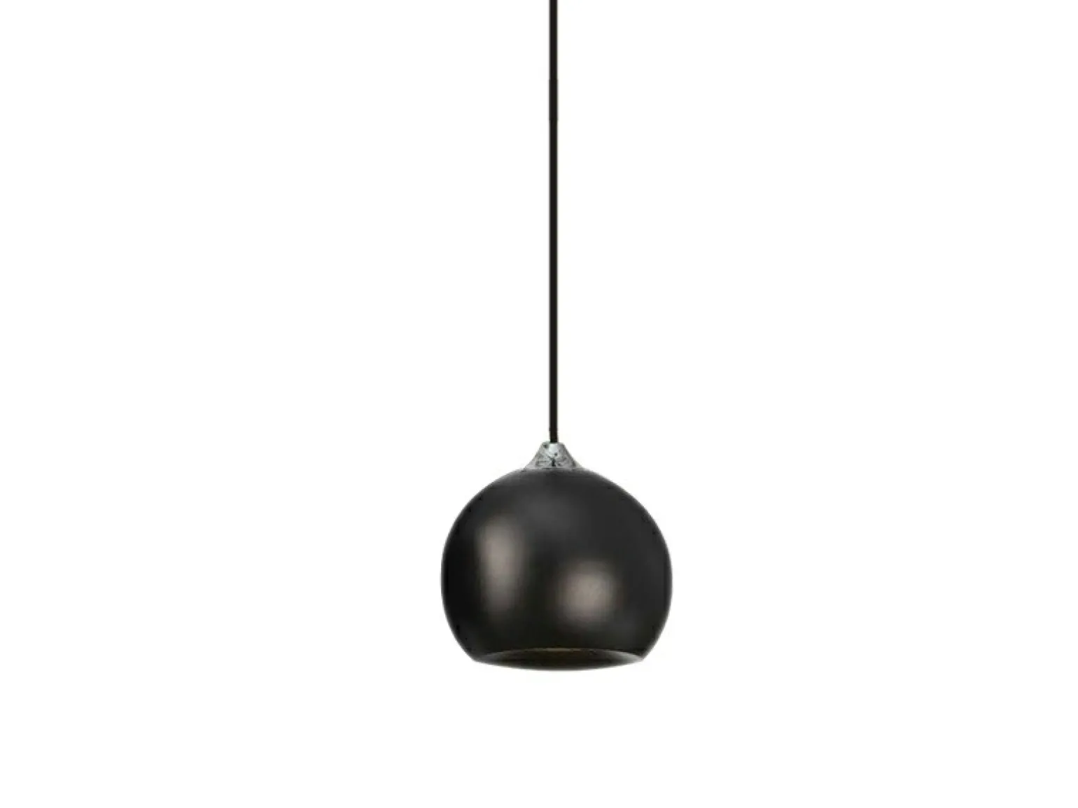 Best Sale Pojedyncza lampa wisząca z kulistą głowicą AZ0630 GULIA BLACK | Kaja Żyrandole Nowoczesne
