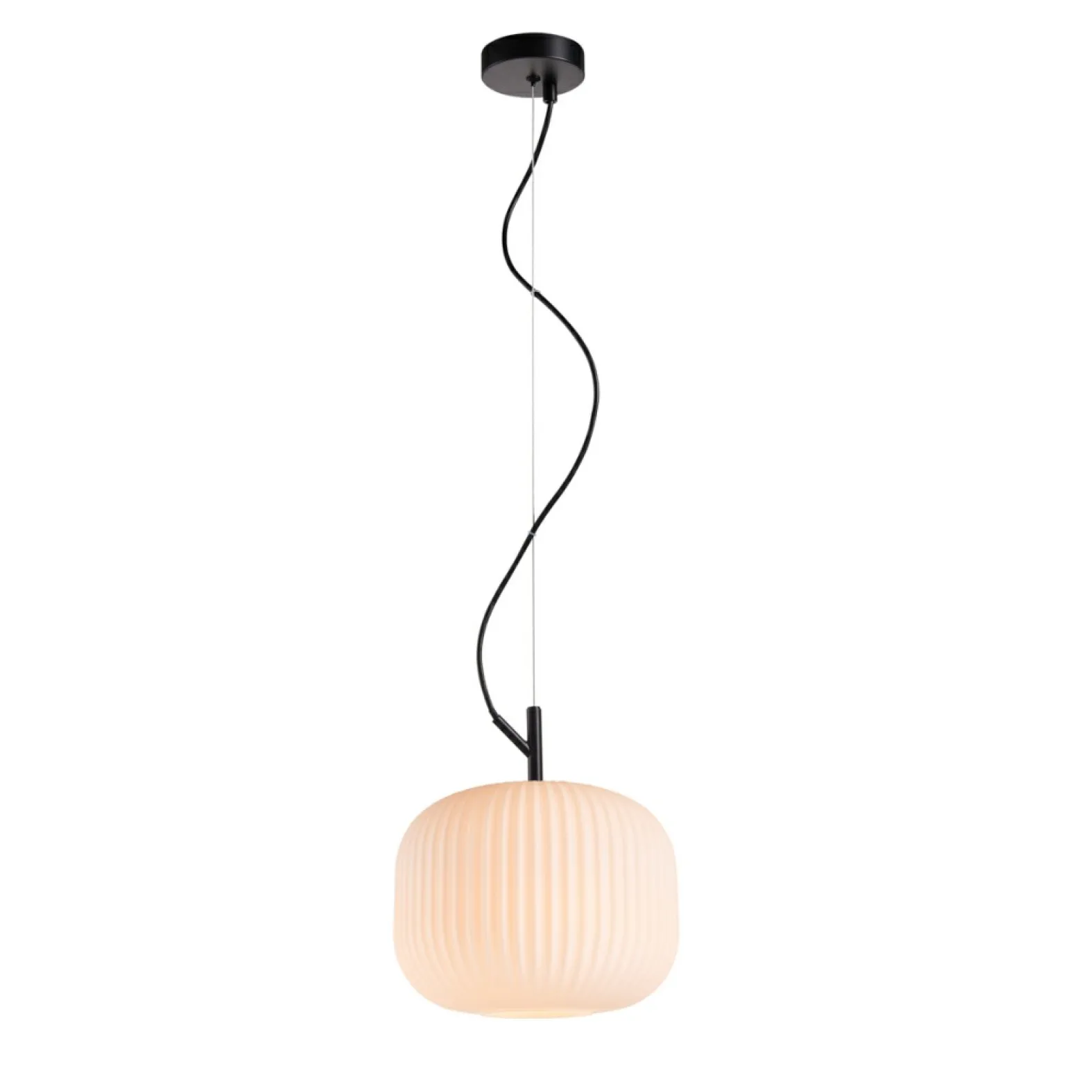 Cheap Pojedyncza lampa z białym kloszem PND-64536A-M-BL-OPA RUES | Kaja Żyrandole Nowoczesne