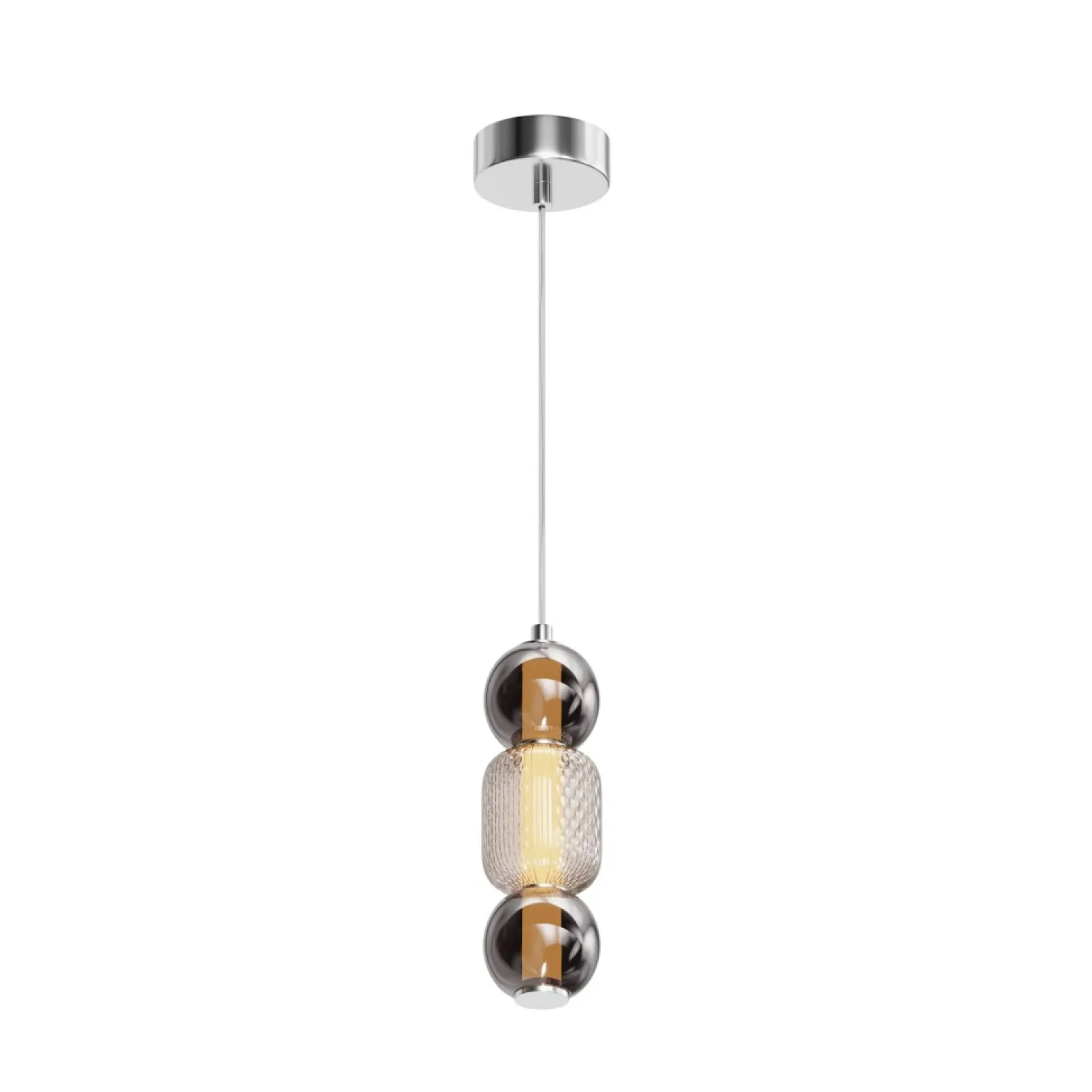 Cheap Pojedyncza, ledowa lampa wisząca MOD273PL-L16CH3K z serii DROP Żyrandole Nowoczesne