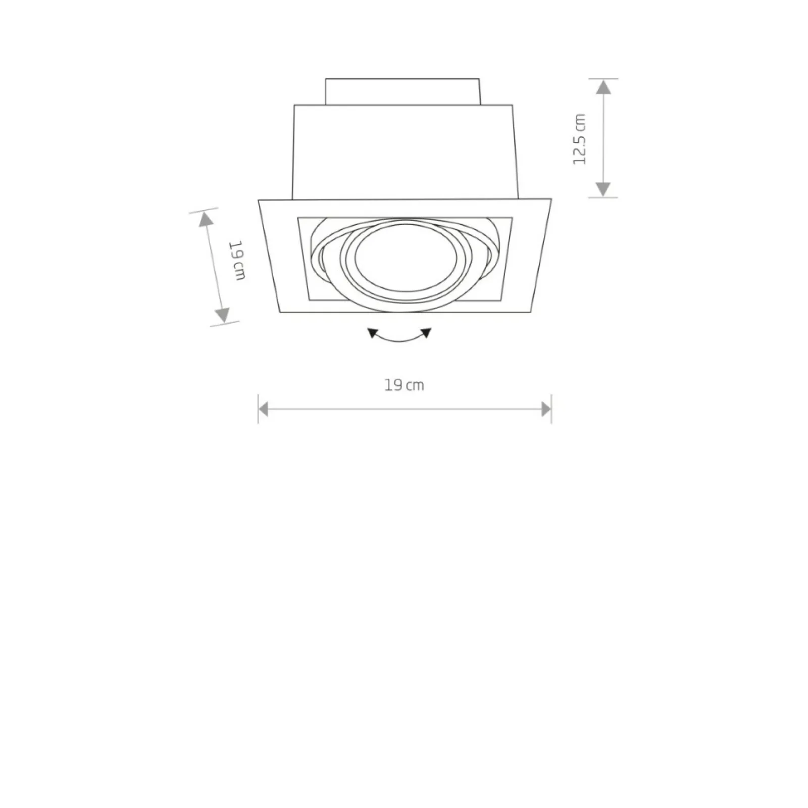 Sklep Kaja Pojedynczy downlight, lampa wpuszczana w sufit 9575 | Kaja Oświetlenie* Oprawy Podtynkowe