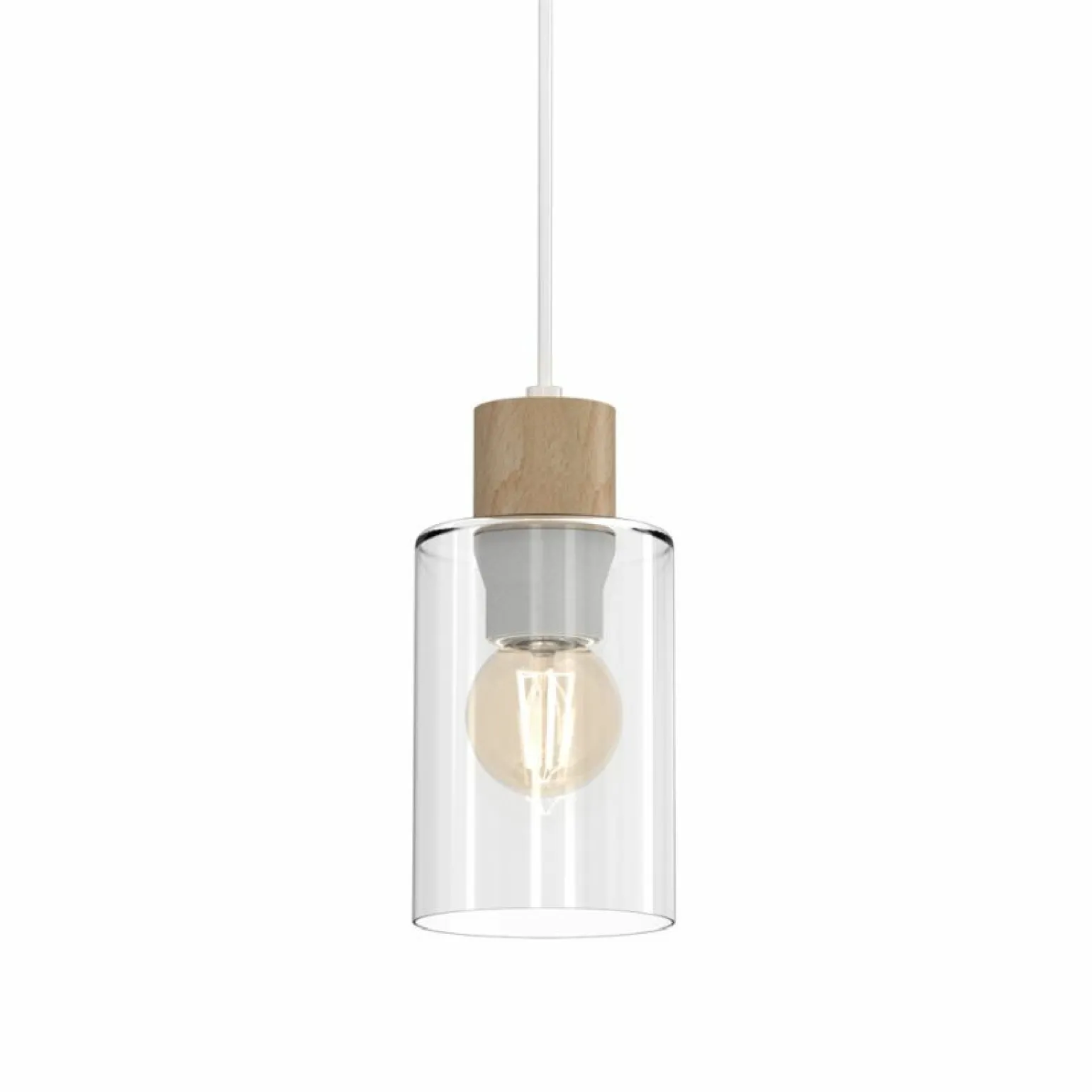 Best Sale Pojedynczy, minimalistyczny zwis z drewnem MLP8554 MADERA | Kaja Żyrandole Nowoczesne