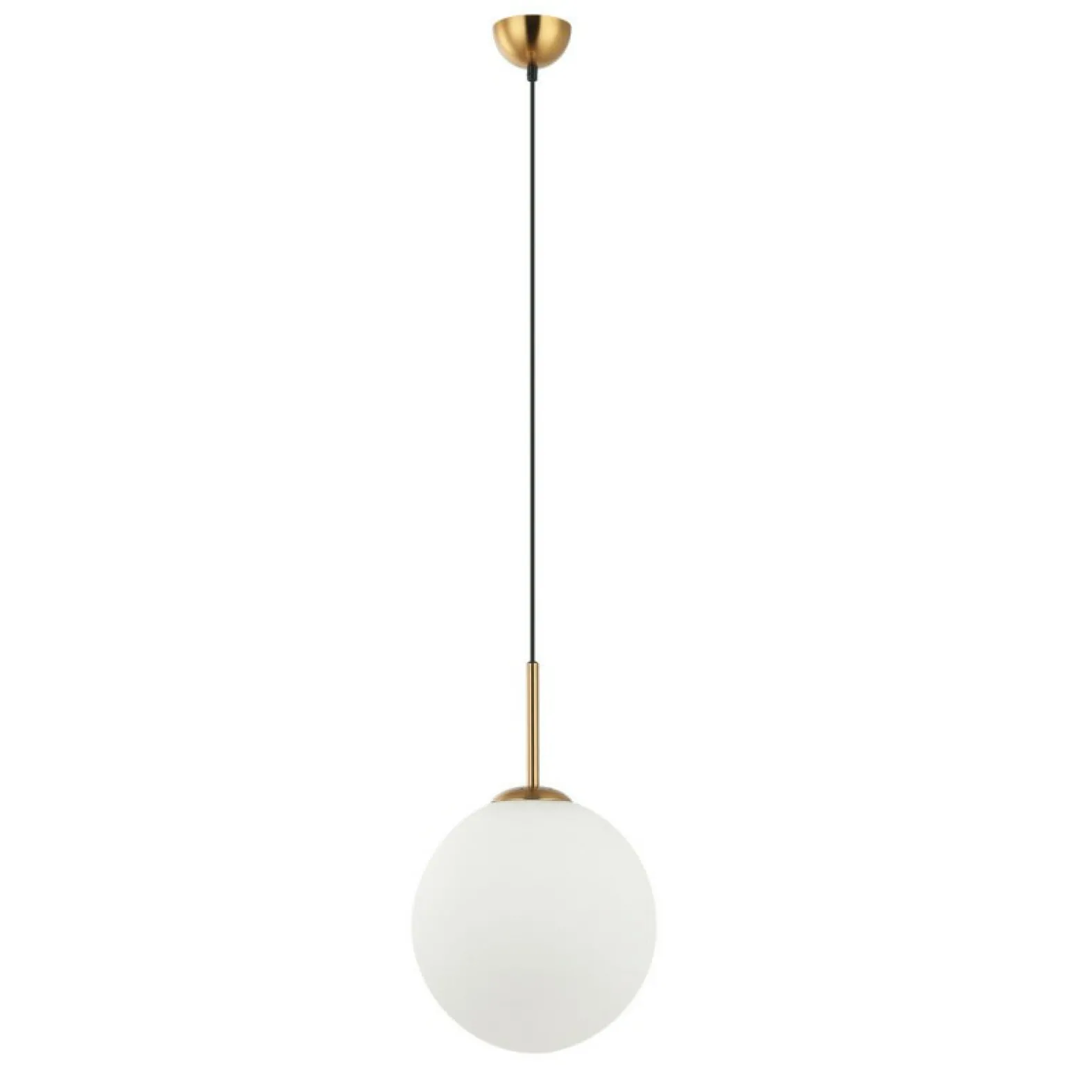Outlet Pojedynczy, ozdobny zwis do sypialni ⌀30cm PND-5578-1L-BRO - DEORE Żyrandole Nowoczesne