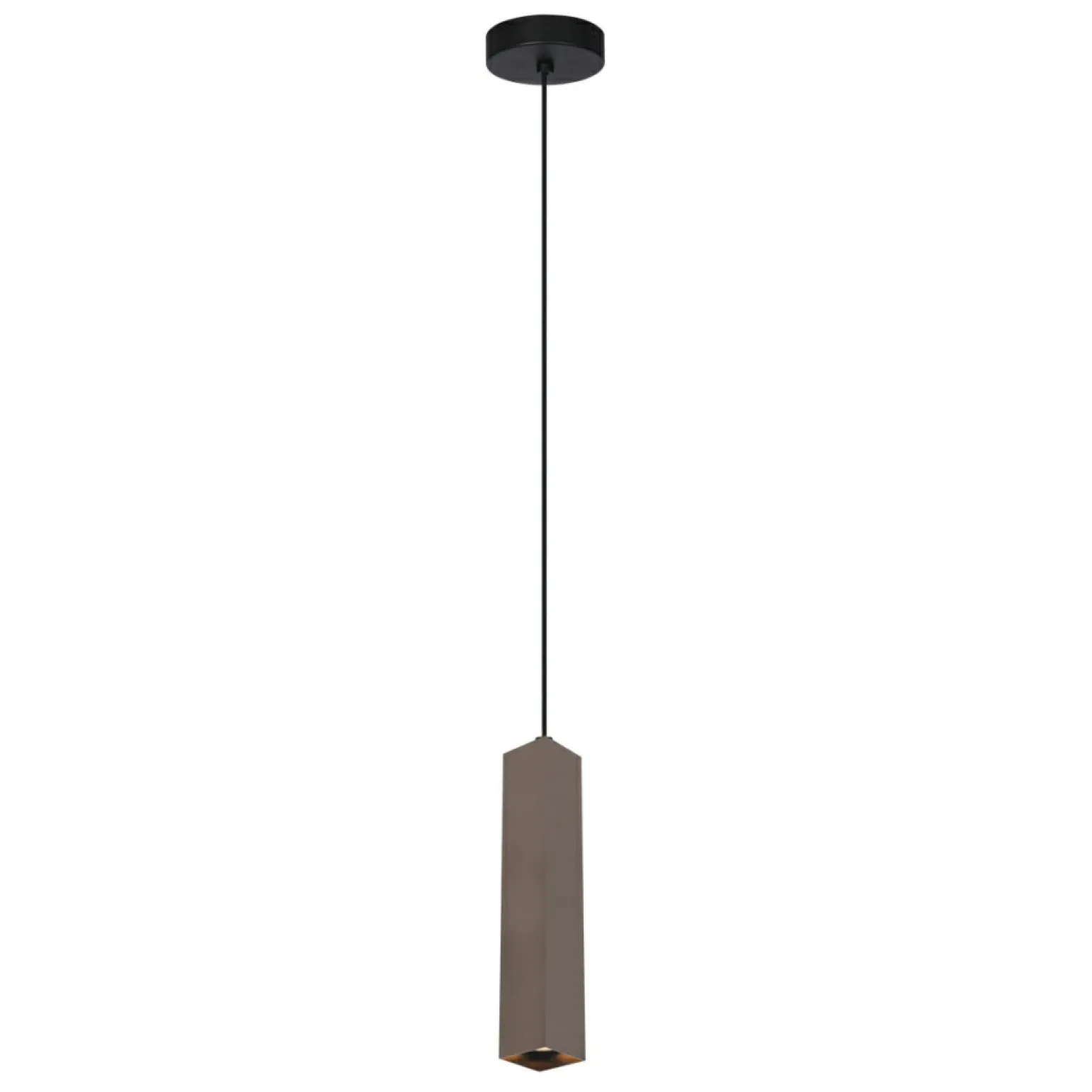 Best Sale Pojedynczy zwis w kolorze czerni i brązu PND-28394-1-BRO ANDER | Kaja Żyrandole Nowoczesne