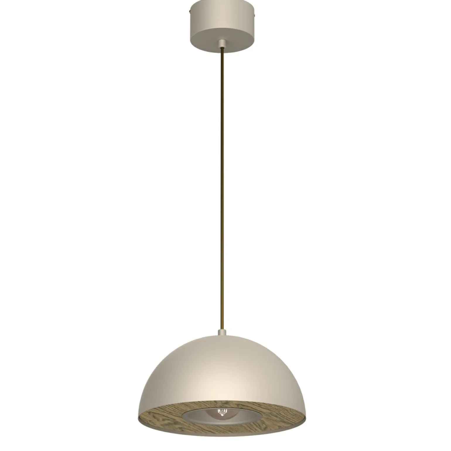 Store Ponadczasowa, beżowa lampa wisząca ⌀28cm LX 4535 ELGUND | Kaja Żyrandole Nowoczesne