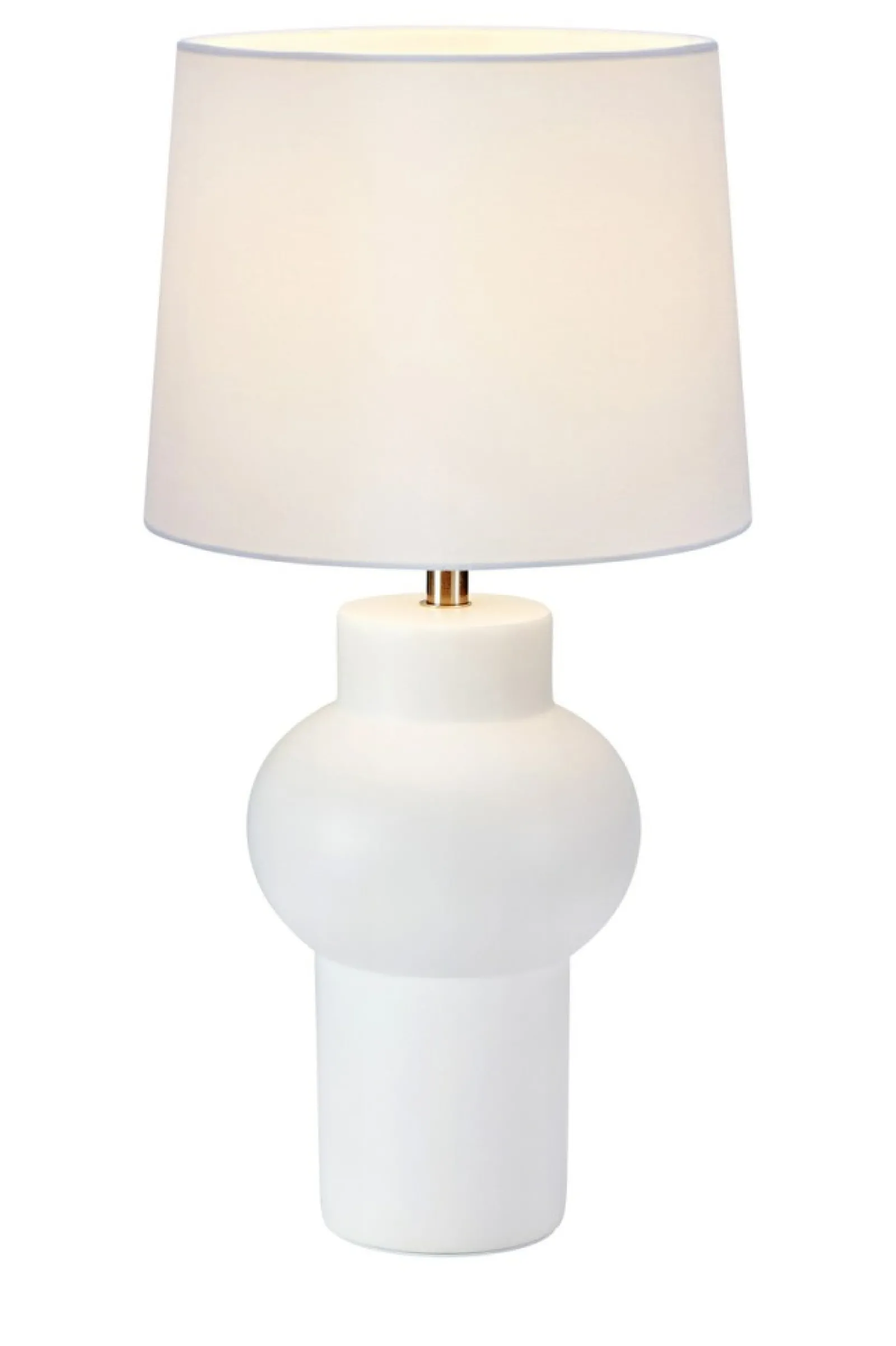 Sklep Kaja Ponadczasowa, biała lampka stołowa do salonu 108450 z serii SHAPE* Nowoczesne Lampki Stołowe