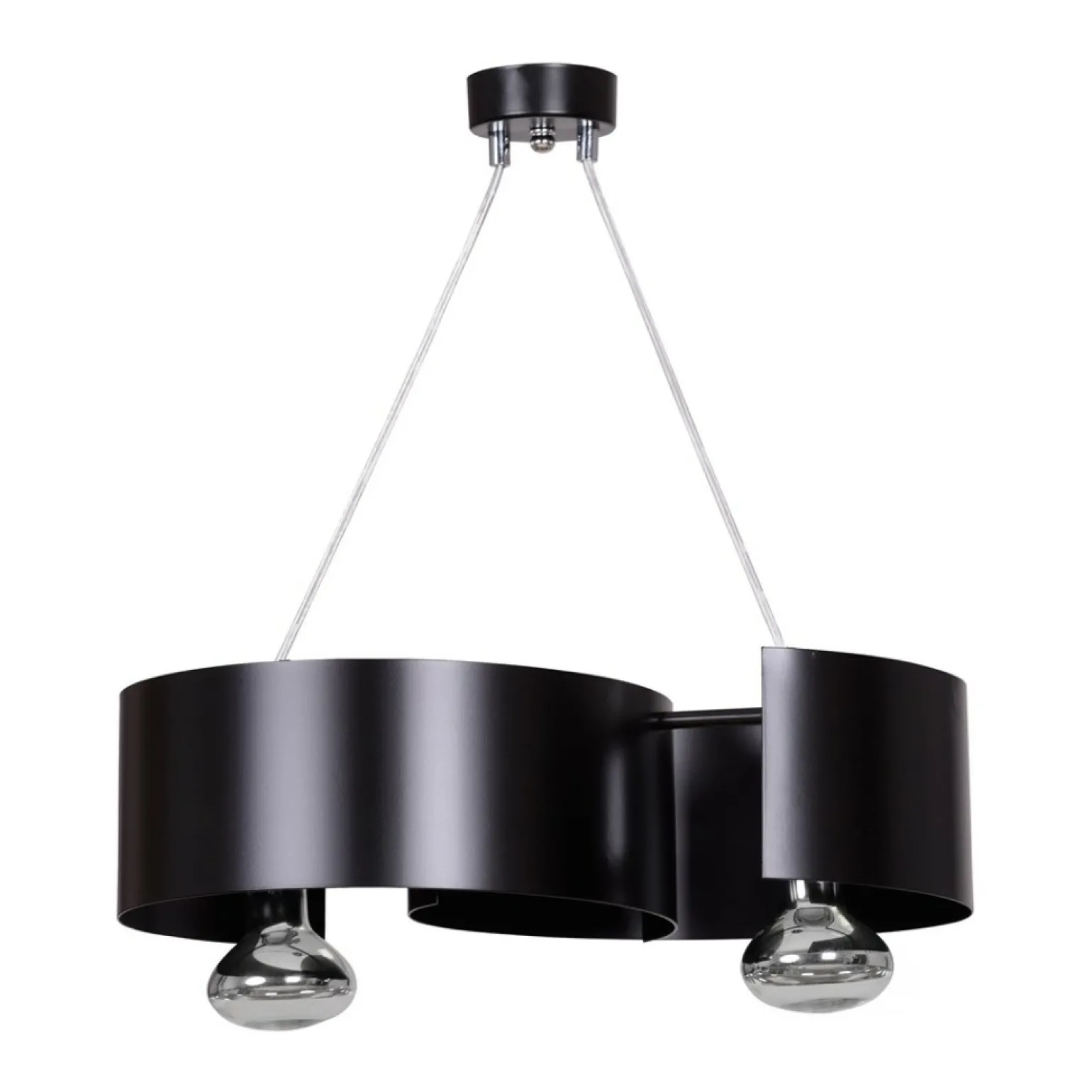 New Ponadczasowa, czarna lampa wisząca do kuchni 284/2 VIXON | Kaja Żyrandole Nowoczesne