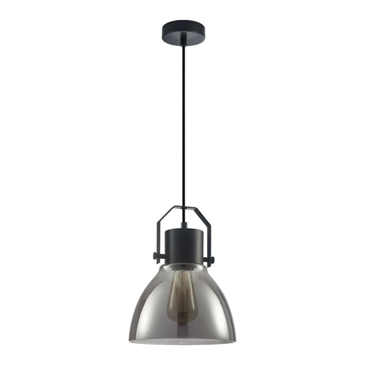Fashion Ponadczasowa lampa do loftowej kuchni PND-22371-1-BK+SG DARLENA Żyrandole Nowoczesne