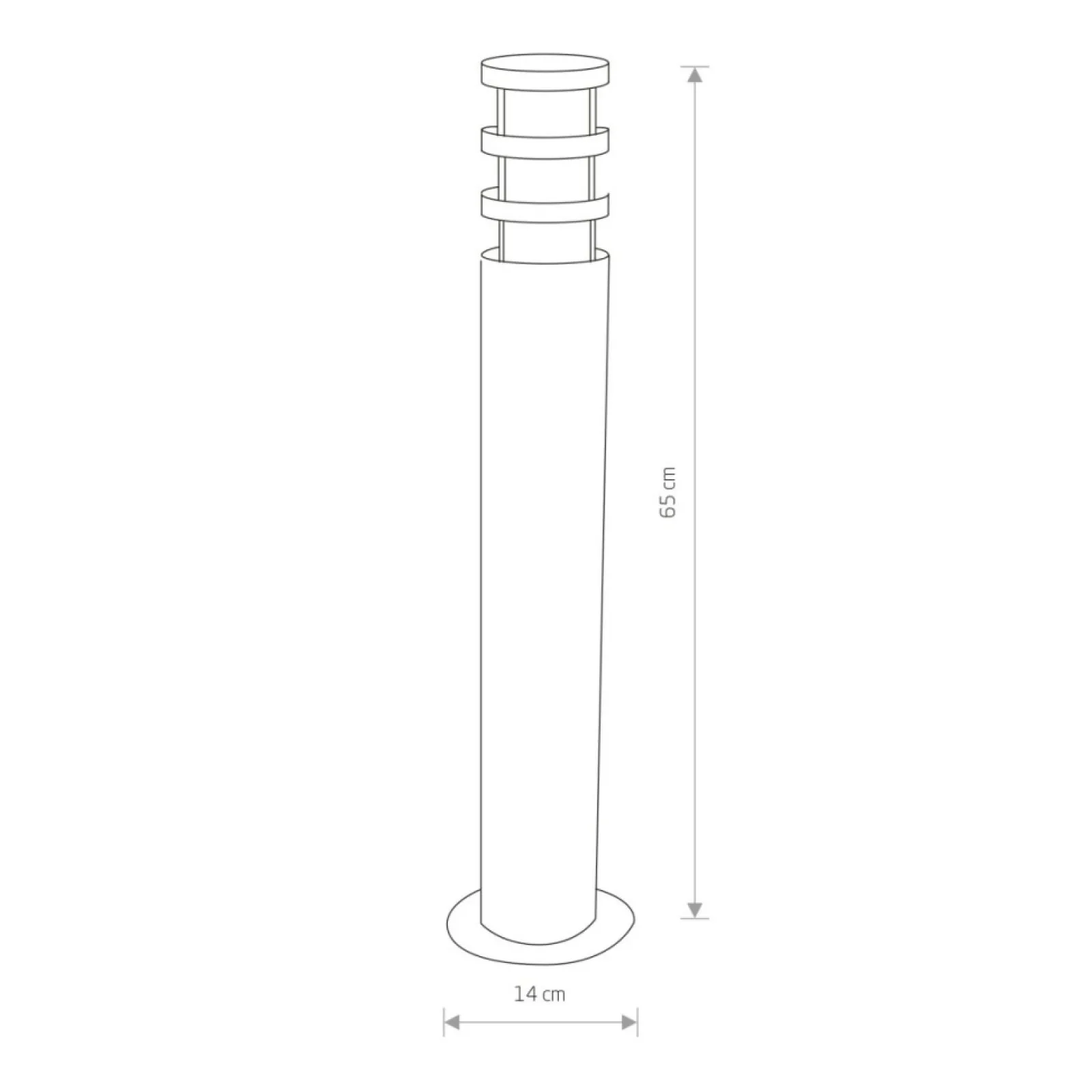Sklep Kaja Ponadczasowa lampa ogrodowa słupek 4446 NORIN | Kaja Oświetlenie* Lampy Ogrodowe Stojące