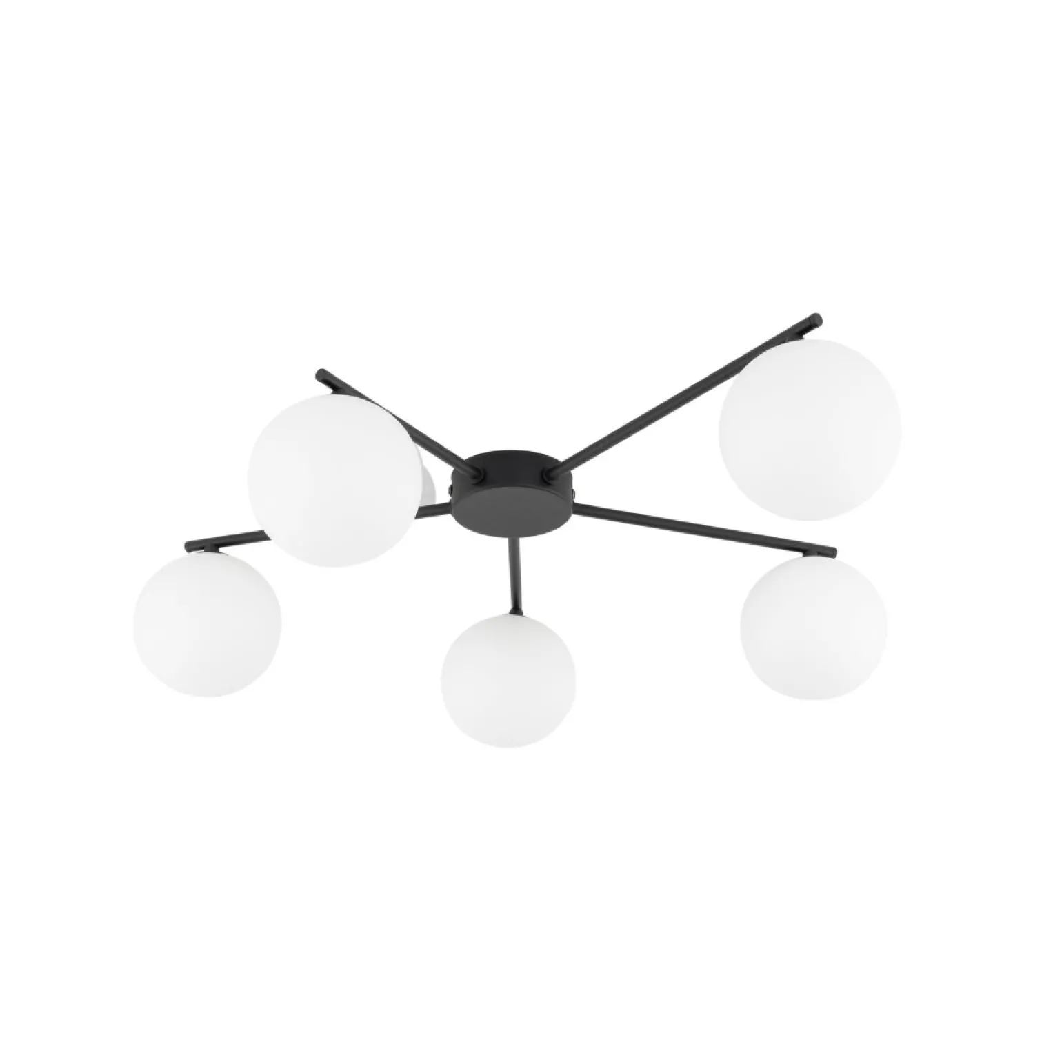 New Ponadczasowa lampa sufitowa z kulami TK 10262 ELTON BLACK | Kaja Żyrandole Nowoczesne