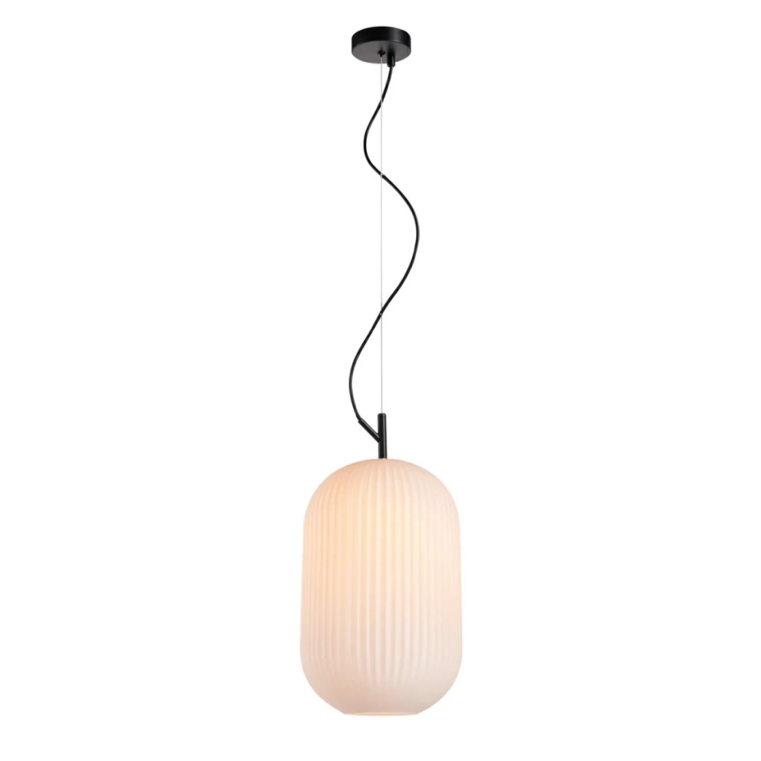 Outlet Ponadczasowa lampa wisząca do kuchni PND-64536D-L-BL-OPA RUES | Kaja Żyrandole Nowoczesne