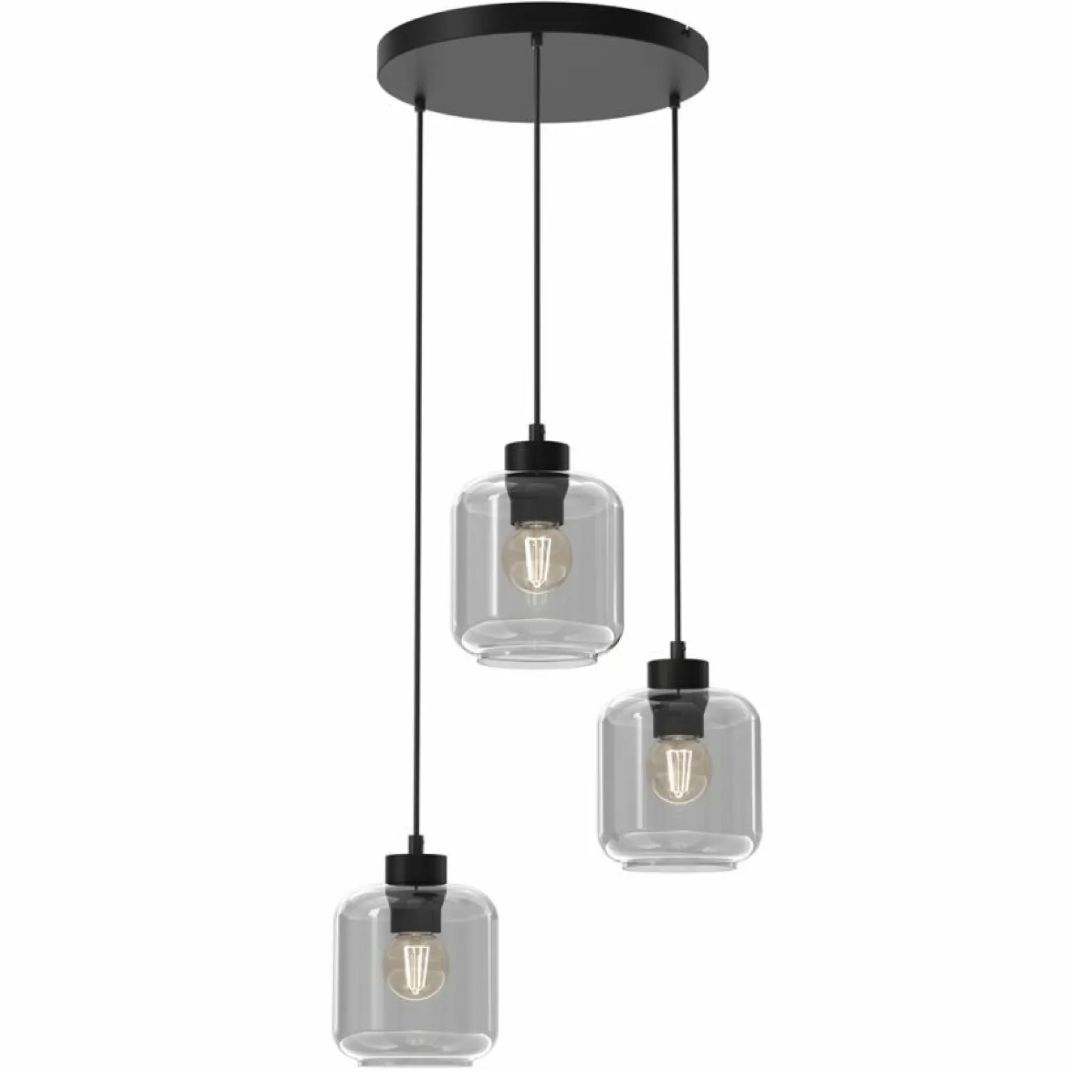 Fashion Ponadczasowa lampa wisząca, klosze słoiki MLP8375 SOMBRA | Kaja Żyrandole Nowoczesne