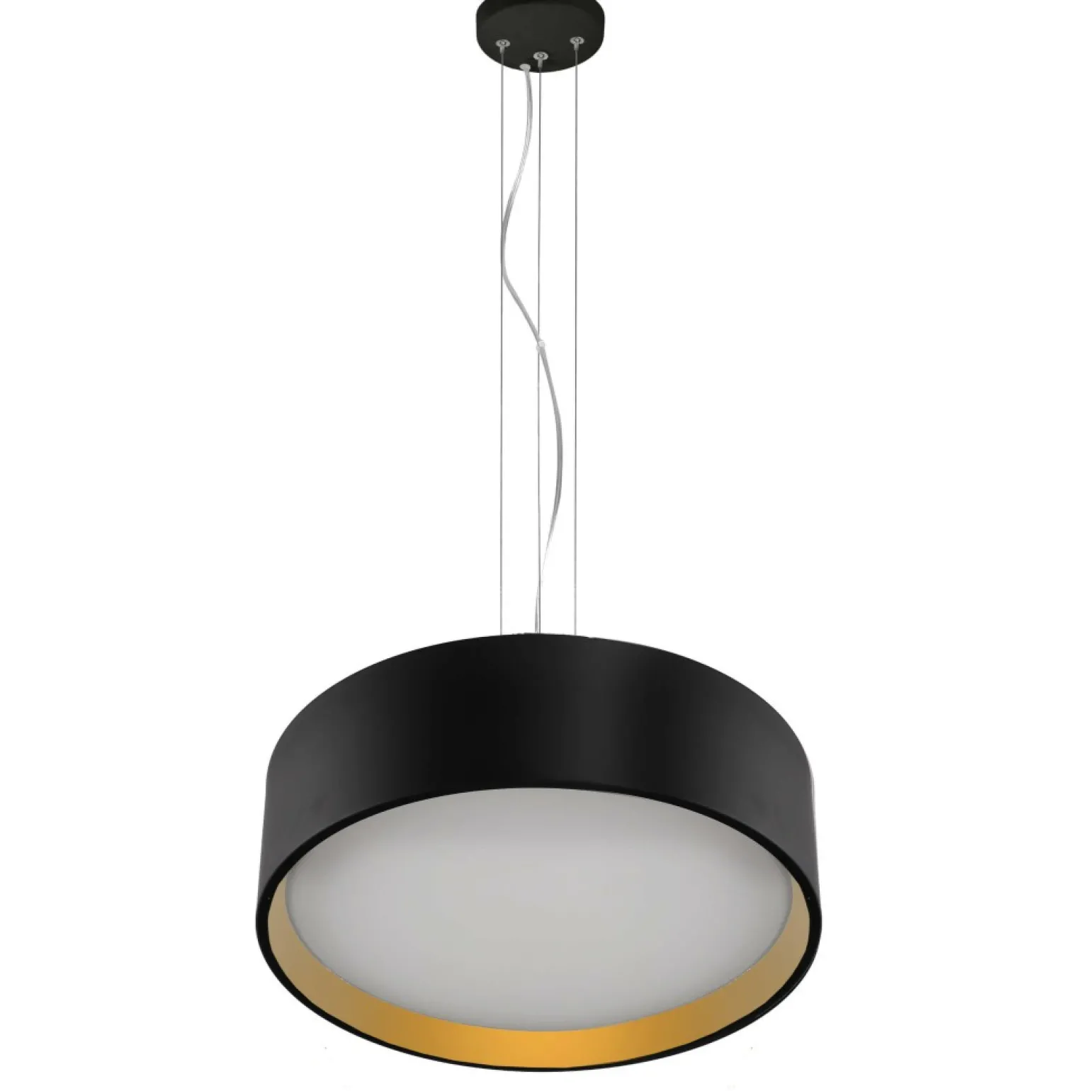 Shop Ponadczasowa lampa wisząca LP-043/1P BK/GD HUDSON | Kaja Oświetlenie Żyrandole Nowoczesne