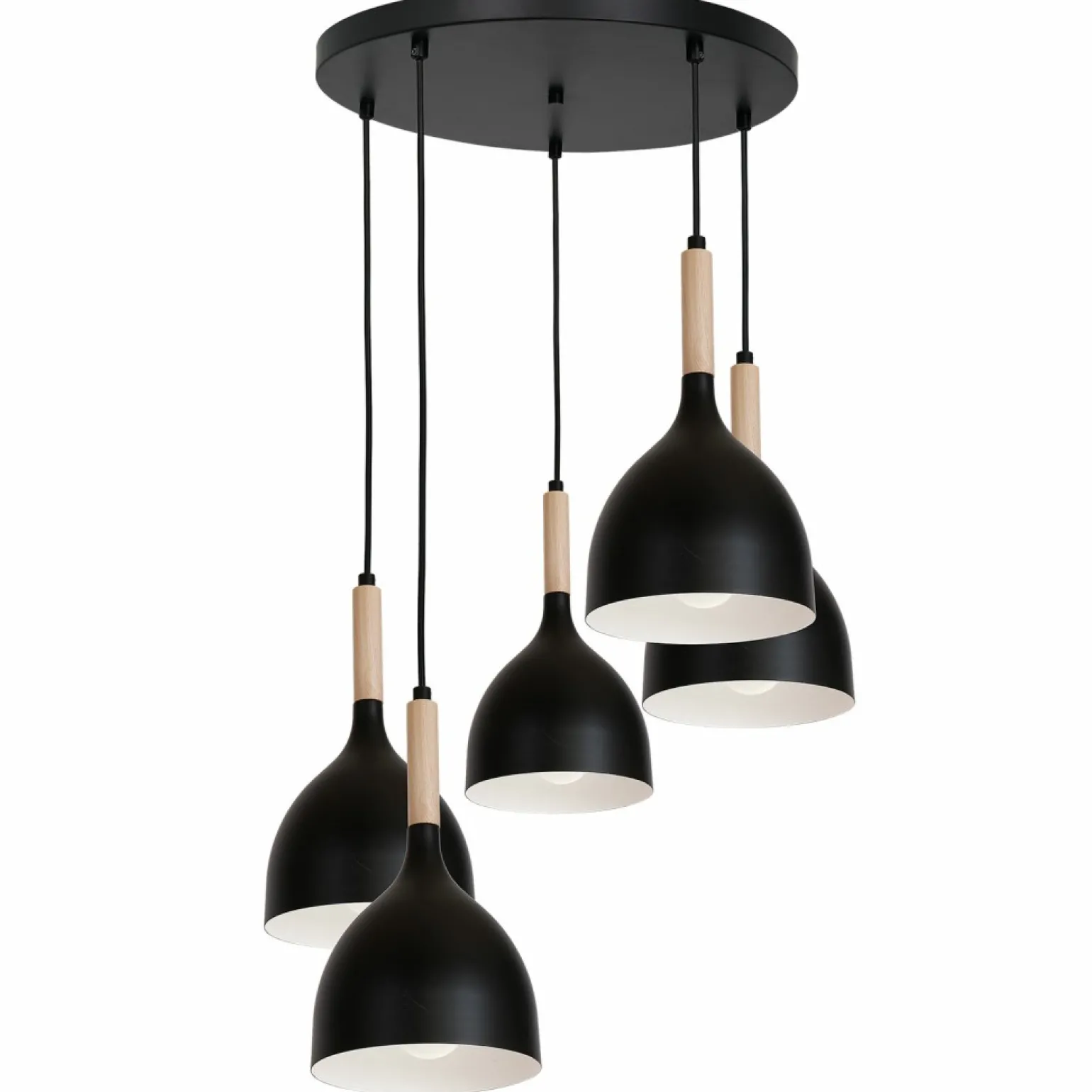 Best Sale Ponadczasowa lampa wisząca, z drewnem LX 1878 z serii NOAK WOOD | Kaja Żyrandole Nowoczesne