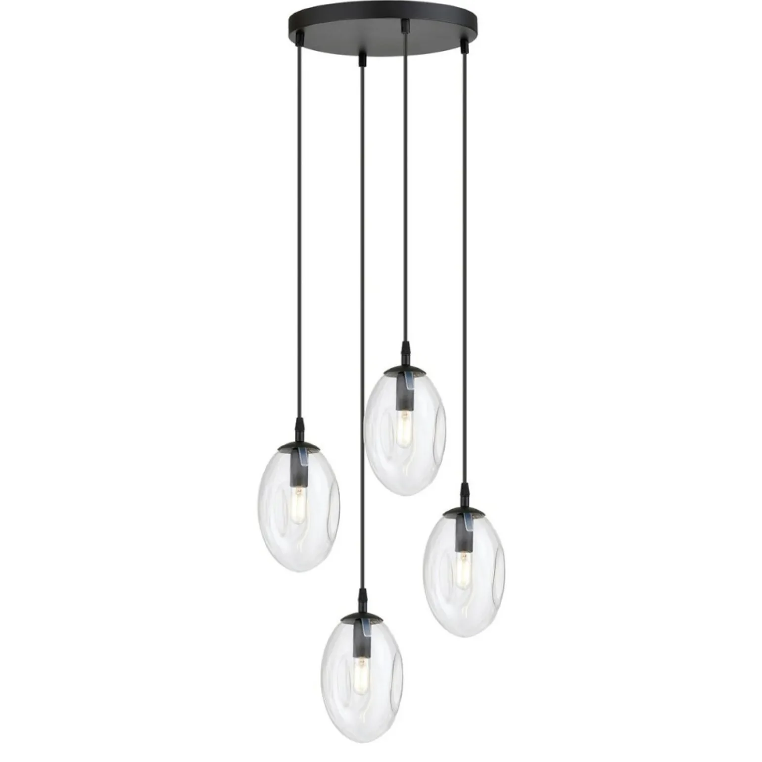 Store Ponadczasowa lampa z podłużnymi kloszami 1265/4PREM z serii ASTRAL Żyrandole Nowoczesne