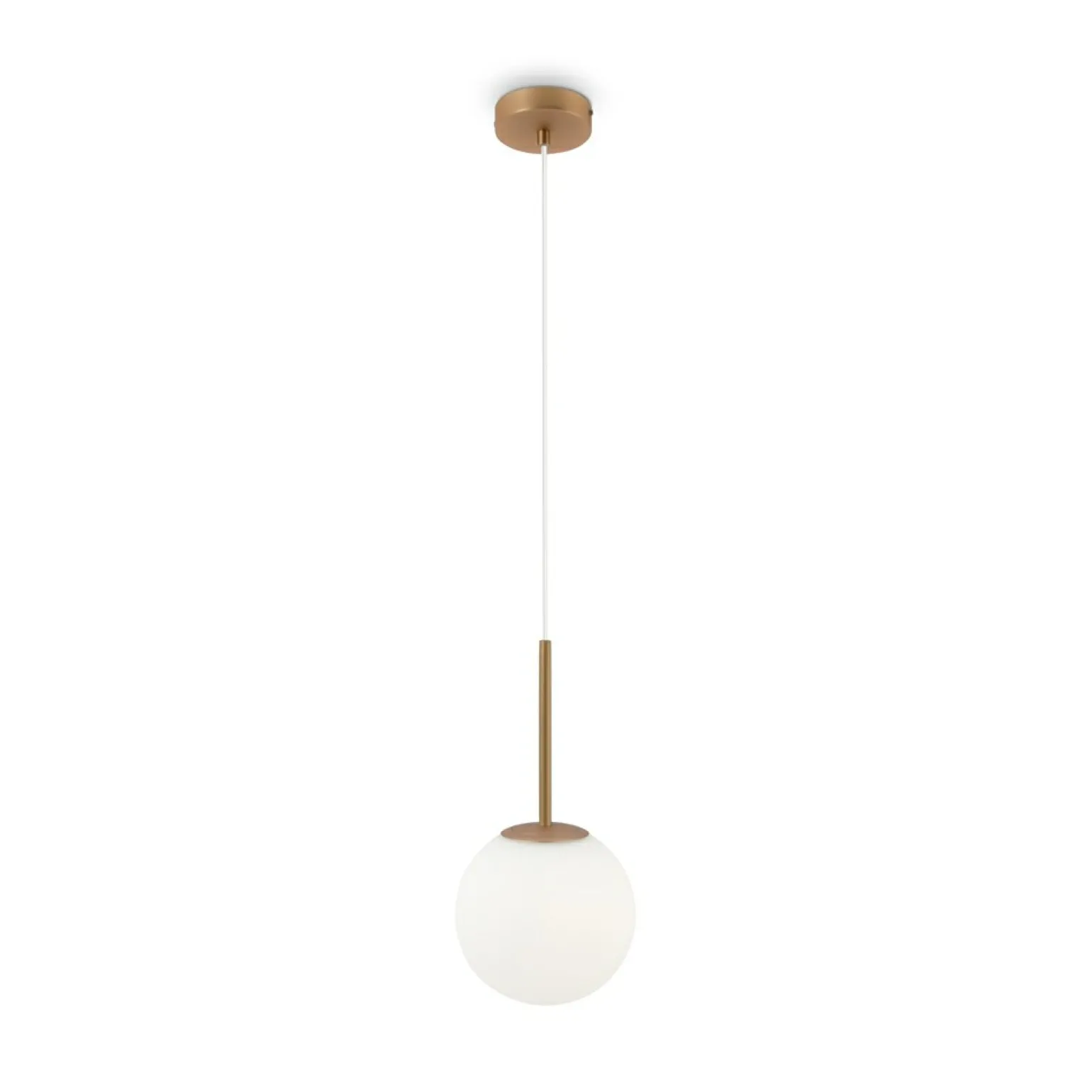 New Ponadczasowa, złota lampa wisząca ⌀18cm MOD321PL-01G2 serii BASIC FORM Żyrandole Nowoczesne