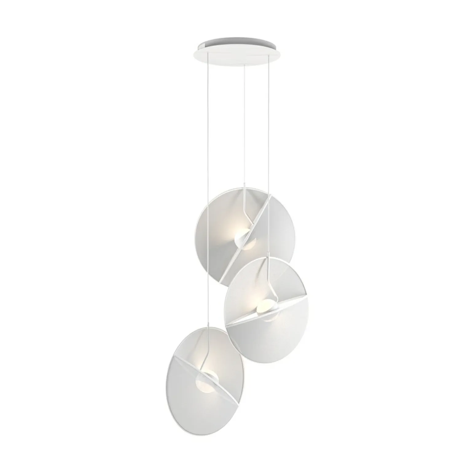 Cheap Potrójna, biała, ledowa lampa wisząca MOD154PL-L6W3K1 z serii REFLEX Żyrandole Nowoczesne
