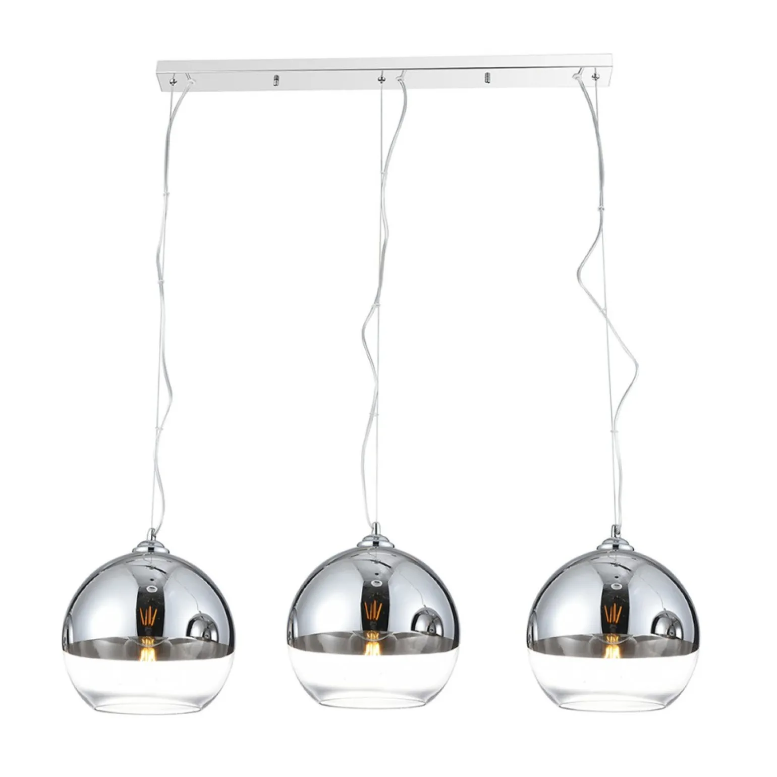 Shop Potrójna owana lampa wisząca nad stół AZ3103 IRIS | Kaja Żyrandole Nowoczesne
