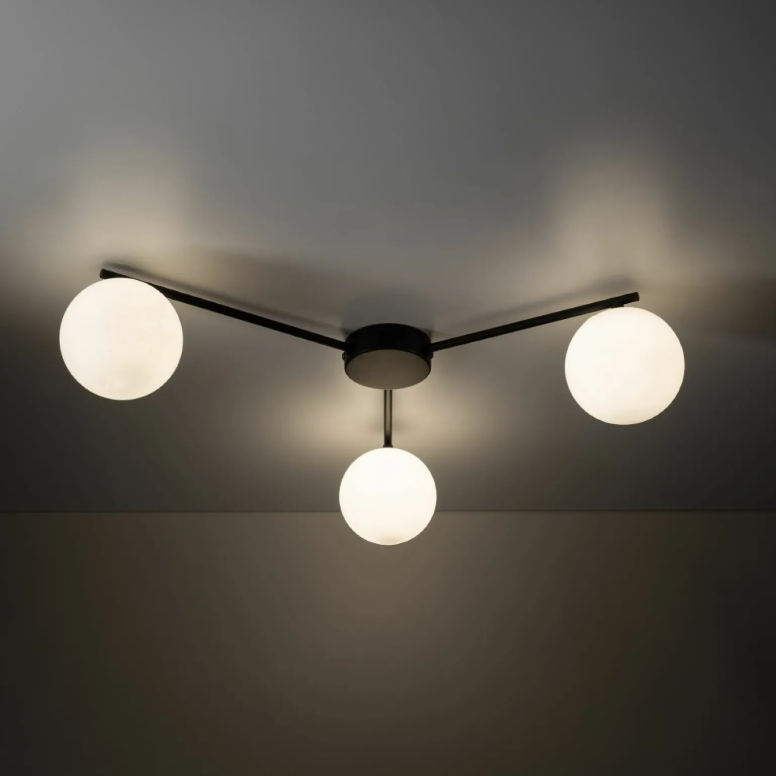 Cheap Potrójna, czarna lampa sufitowa TK 10261 ELTON BLACK | Kaja Żyrandole Nowoczesne