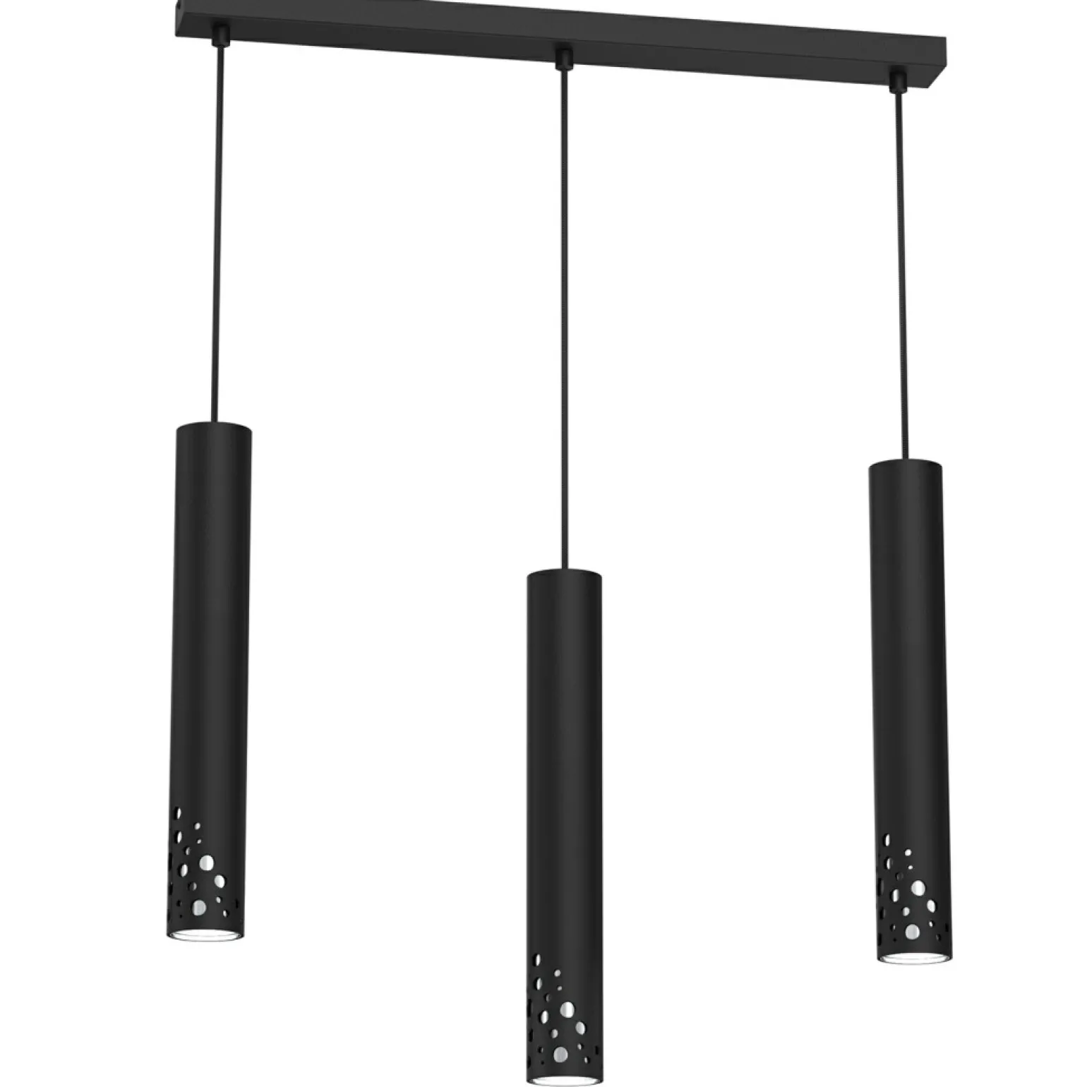 Best Sale Potrójna, czarno-srebrna lampa do jadalni LX 4176 ALTRO BUBLE | Kaja Żyrandole Nowoczesne