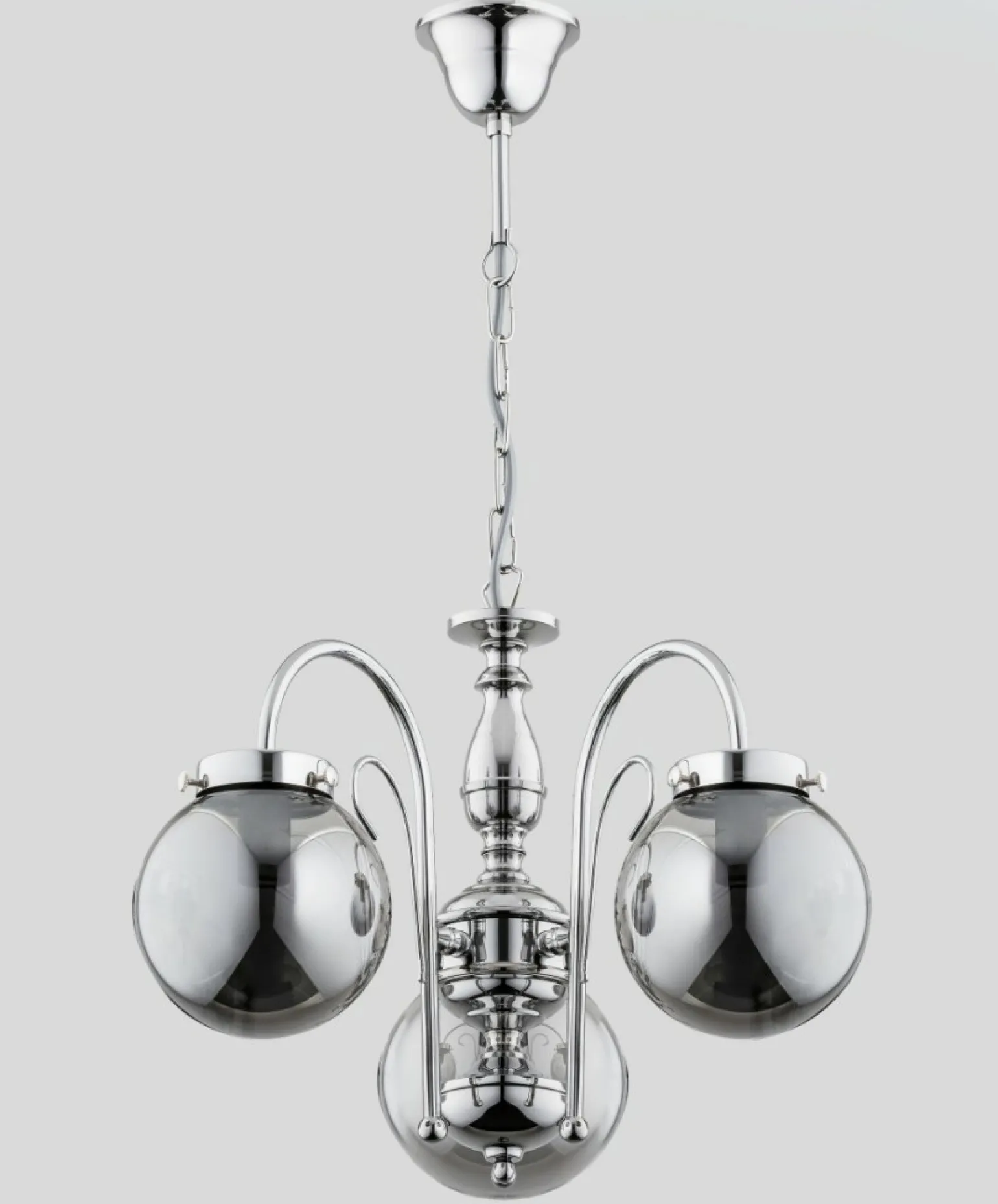 Online Potrójna, designerska lampa wisząca w chromie AL 28283 | Kaja Żyrandole Nowoczesne