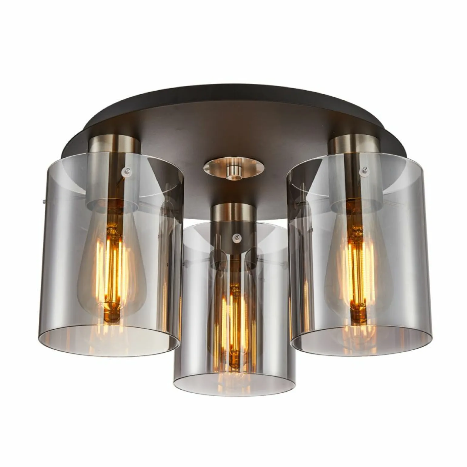 Cheap Potrójna lampa sufitowa na żarówki E27 SPL-5581-3SC-SC-SG SARDO | Kaja Żyrandole Nowoczesne