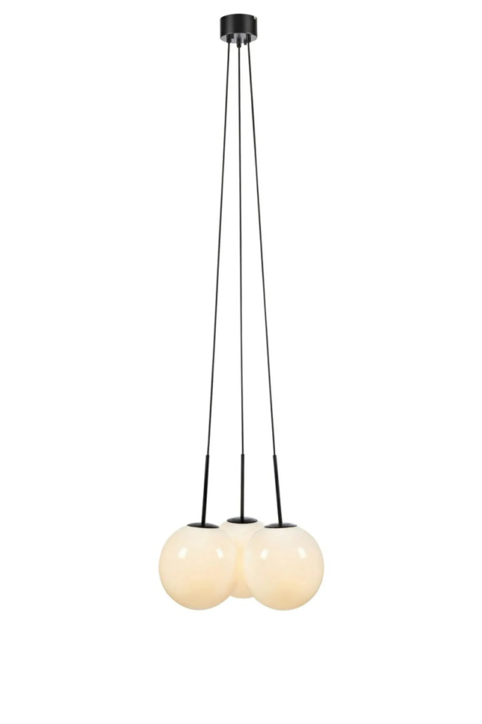 Flash Sale Potrójna lampa wisząca z okrągłymi kloszami 108418 z serii DIONE Żyrandole Nowoczesne