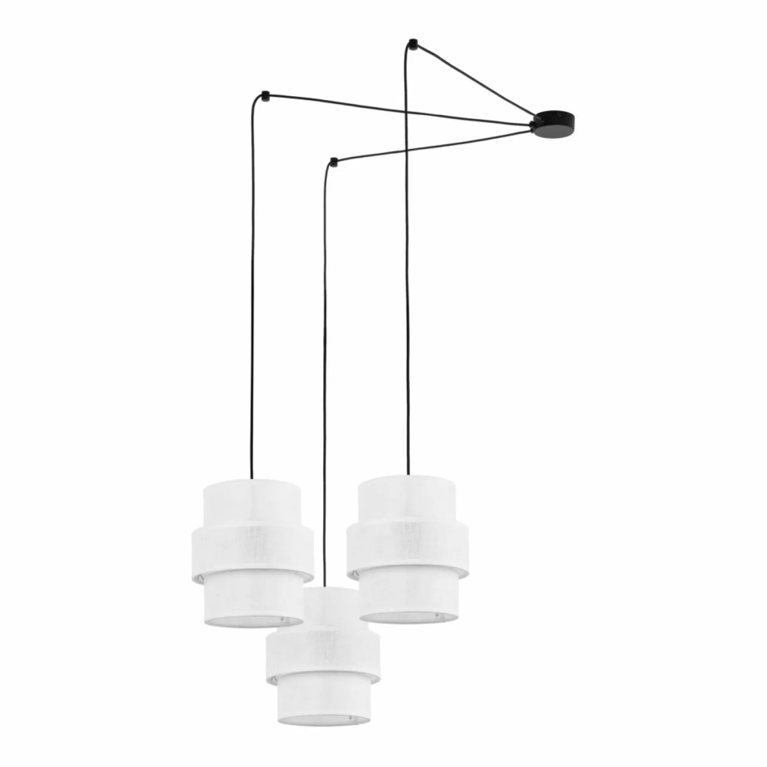 Best Sale Potrójna lampa z długimi przewodami TK 5975 CALISTO WHITE | Kaja Żyrandole Nowoczesne