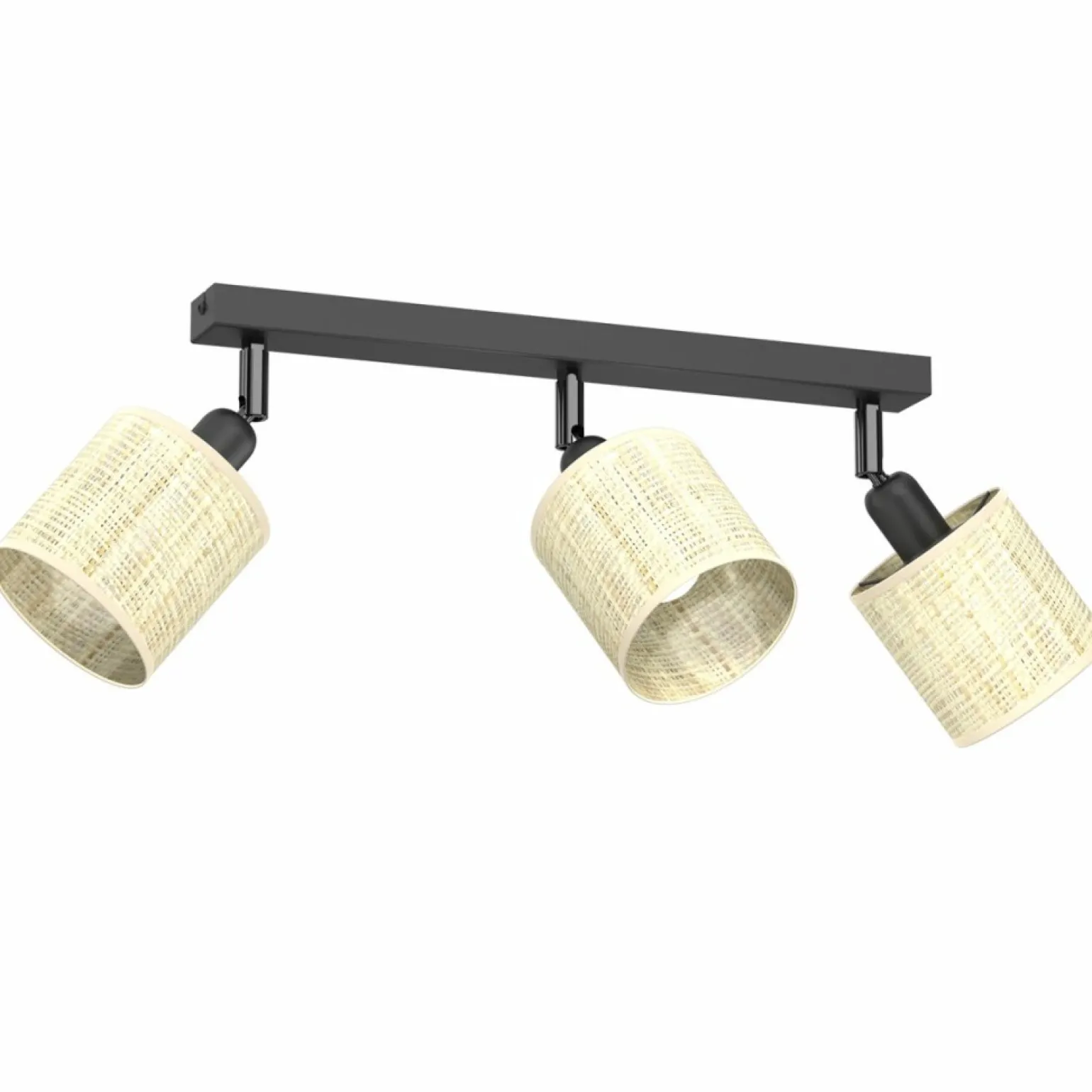 Best Sale Potrójna lampa z rattanowymi abażurami LX 5296 RATTAN SPOT | Kaja Żyrandole Nowoczesne