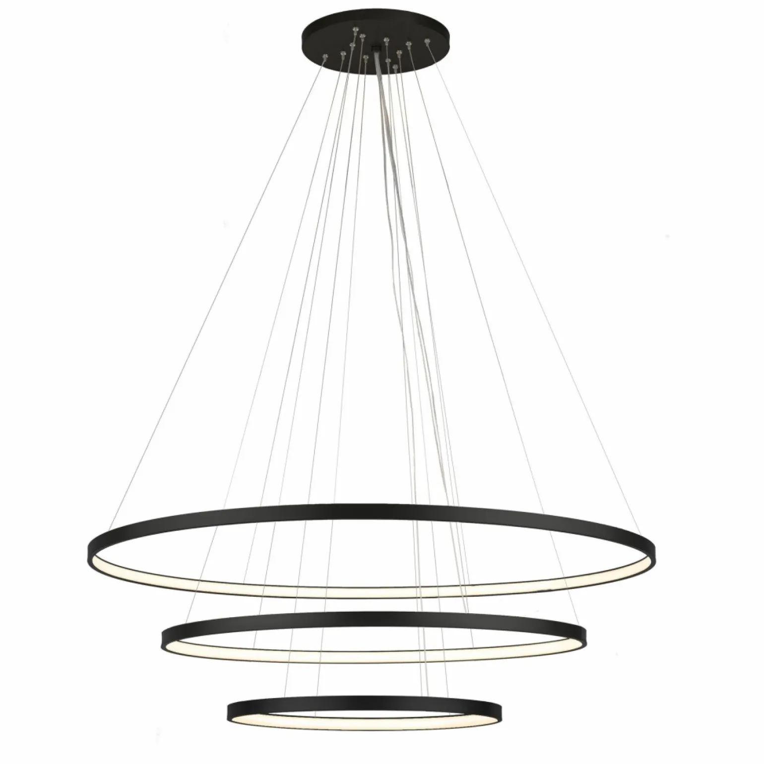 Online Potrójna, ledowa lampa wisząca ⌀117cm 4000K ANT 5431 z serii AGA Żyrandole Nowoczesne