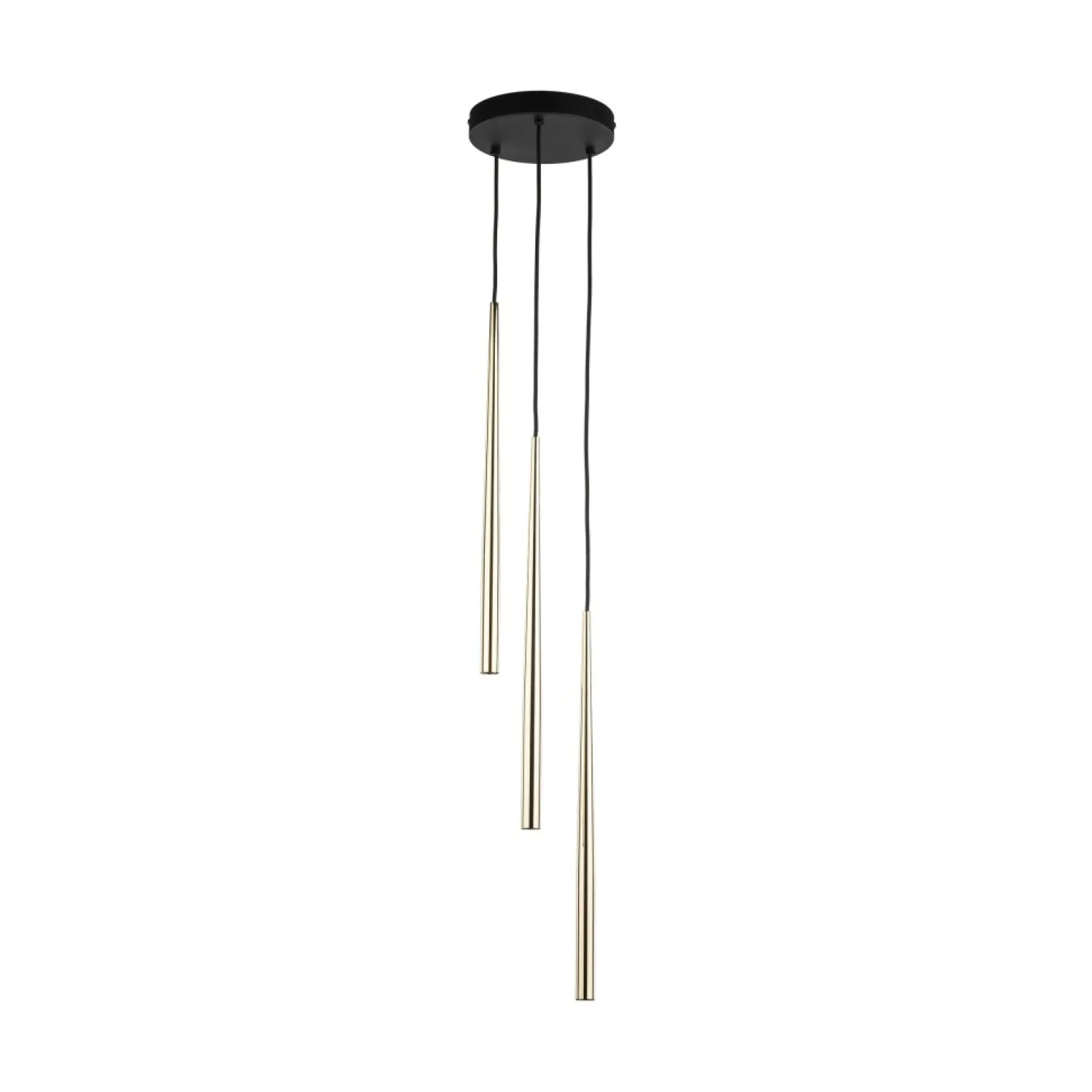 Cheap Potrójna, smukła lampa wisząca TK 10117 PIANO BLACK GOLD | Kaja Żyrandole Nowoczesne