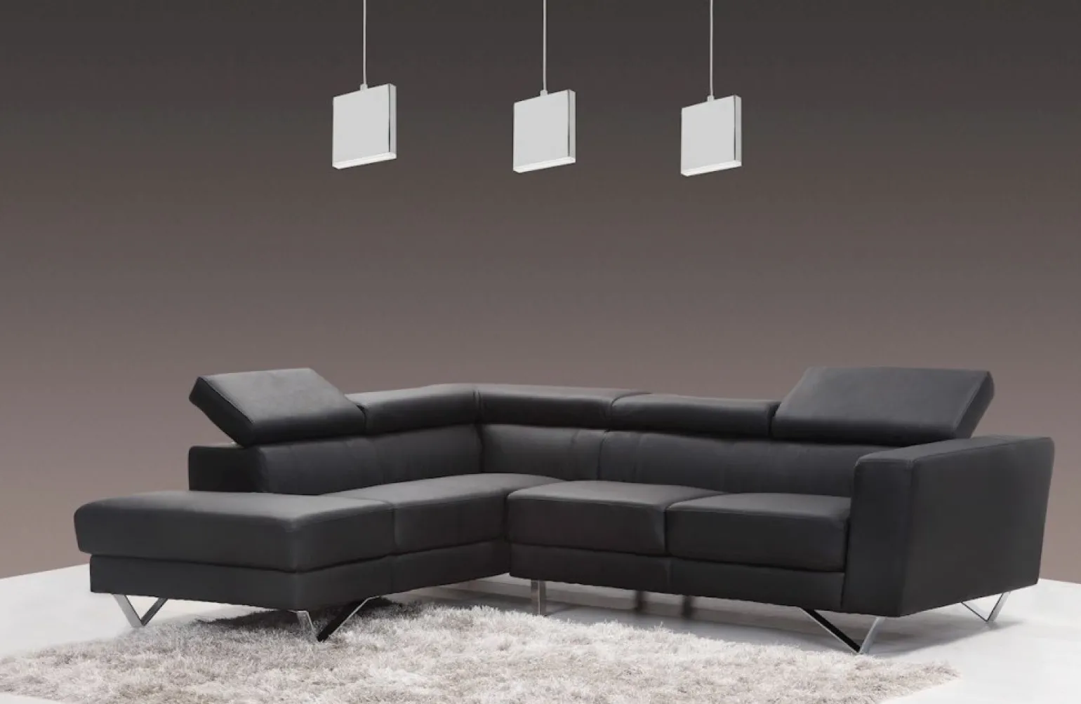 Clearance Potrójna, srebrna, ledowa lampa wisząca ML443 CUADRA | Kaja Żyrandole Nowoczesne