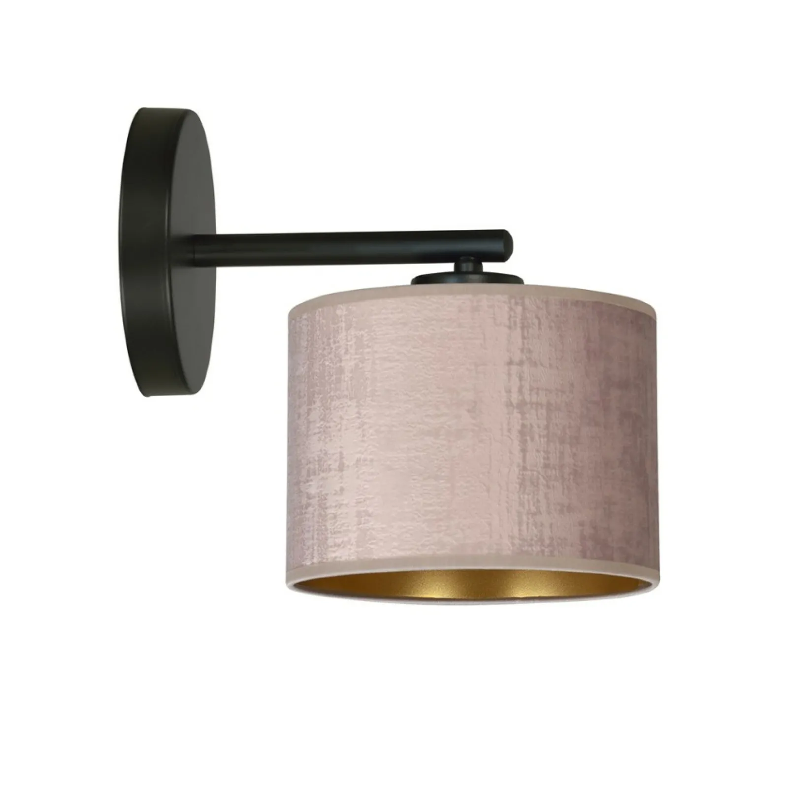 Sklep Kaja Prosta lampa ścienna z dwukolorowym abażurem 1053/K1 HILDE | Kaja* Kinkiety Tradycyjne