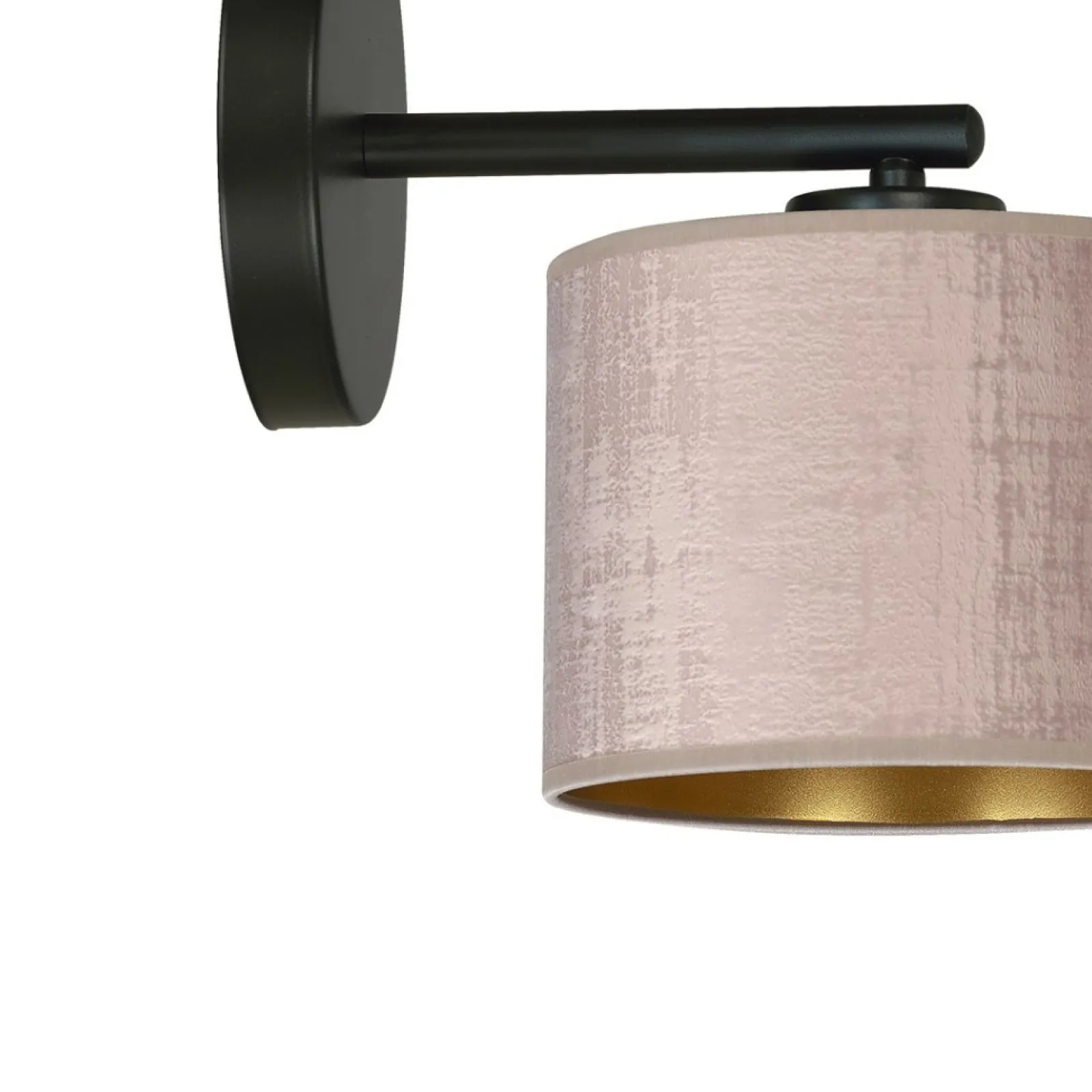 Sklep Kaja Prosta lampa ścienna z dwukolorowym abażurem 1053/K1 HILDE | Kaja* Kinkiety Tradycyjne