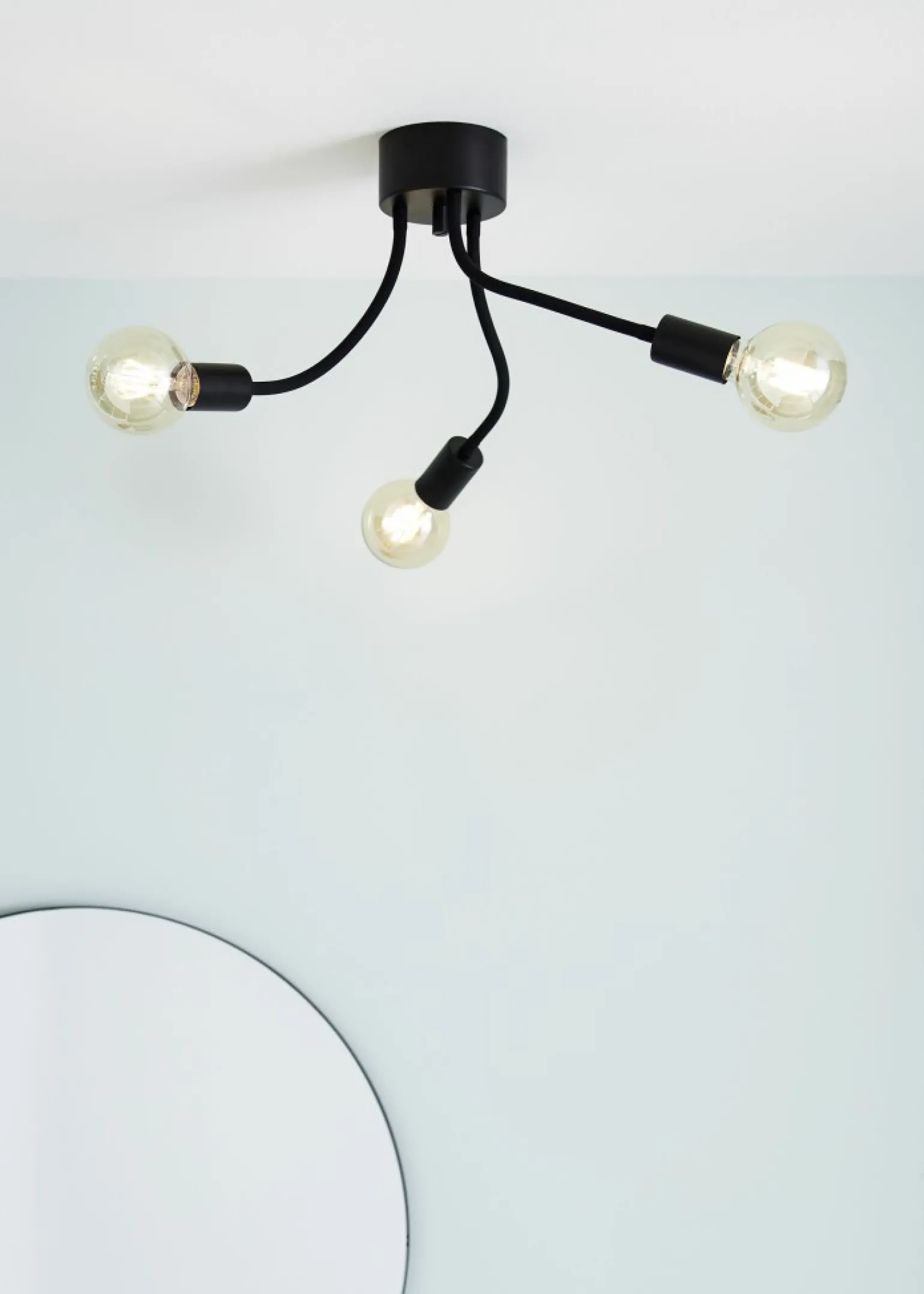 Flash Sale Prosta lampa sufitowa z odkrytymi żarówkami 107930 | Kaja Oświetlenie Żyrandole Nowoczesne