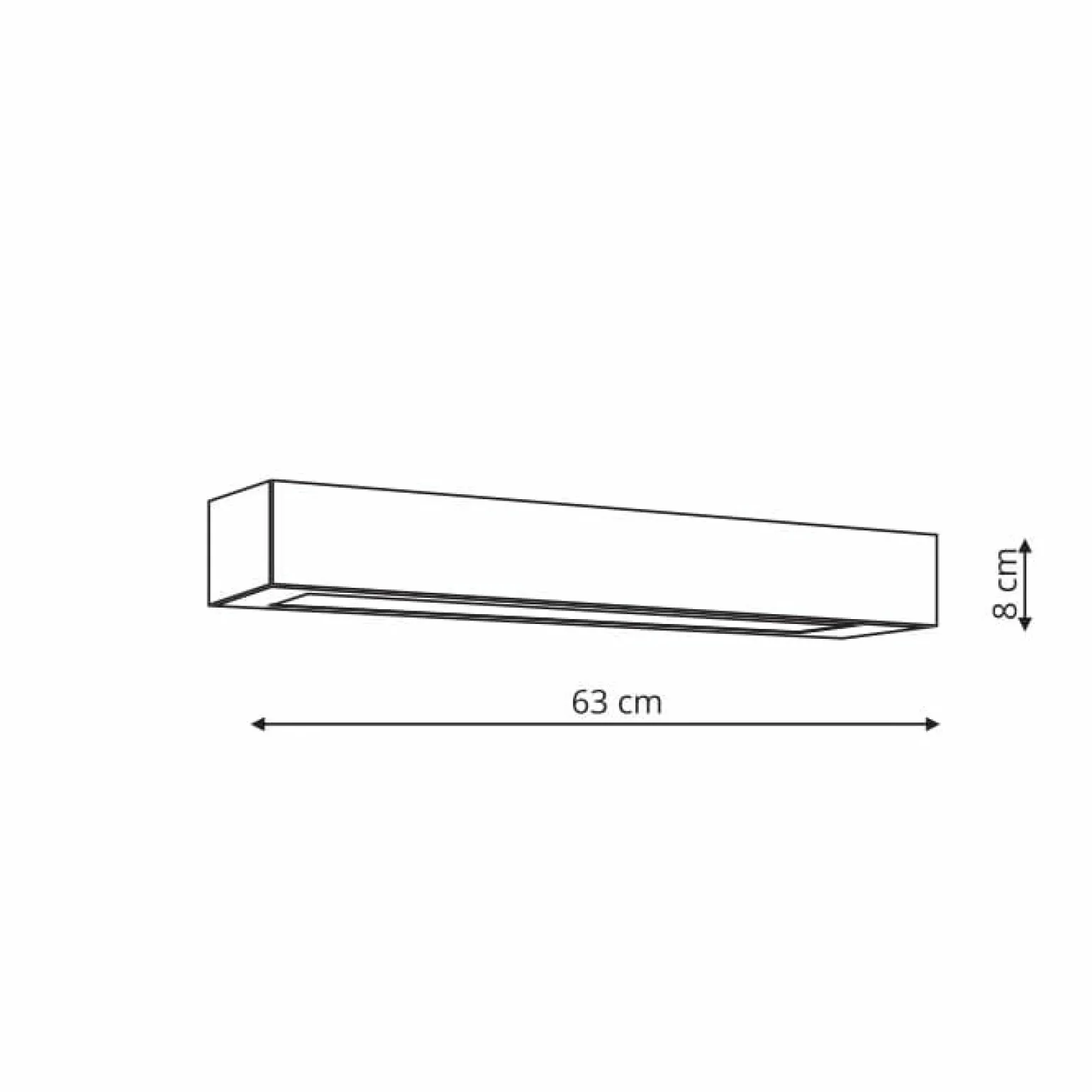 Outlet Prosty plafon do holu 63cm LP-7001/1C BK-63 18/3 IBROS | Kaja Żyrandole Nowoczesne