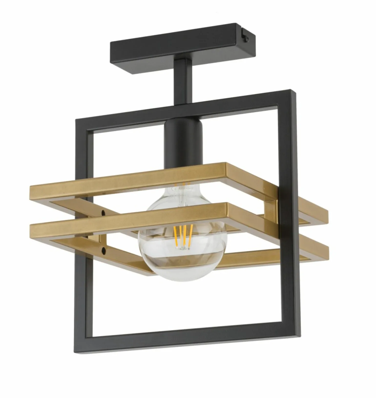 Clearance Punktowa, geometryczna lampa sufitowa SIG 32398 z serii MERCI CZ/ZŁ Żyrandole Nowoczesne