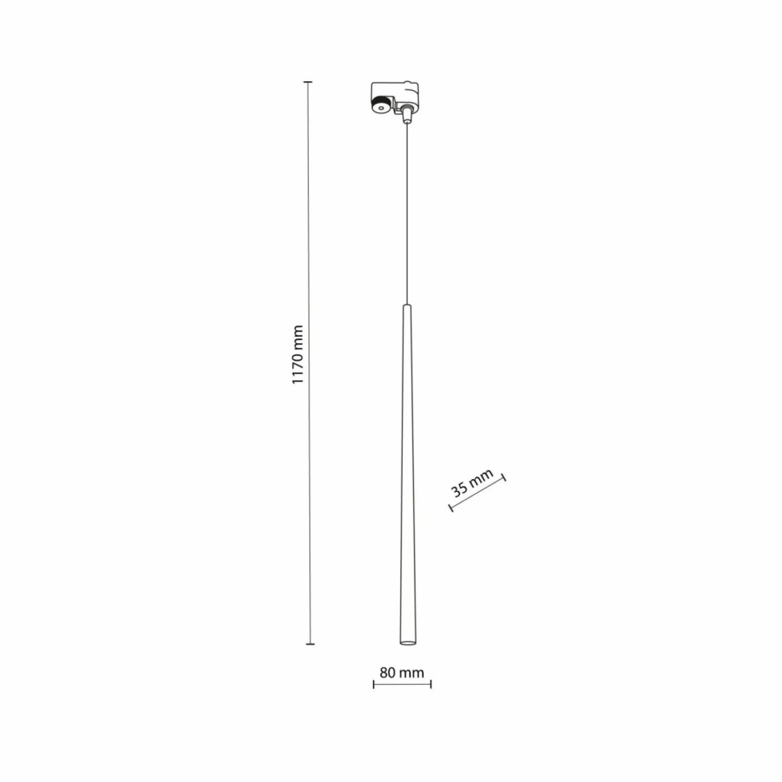 Sklep Kaja Punktowa lampa wisząca do szyny 1-fazowej TK 5751 TRACER | Kaja* Szynoprzewody Natynkowe