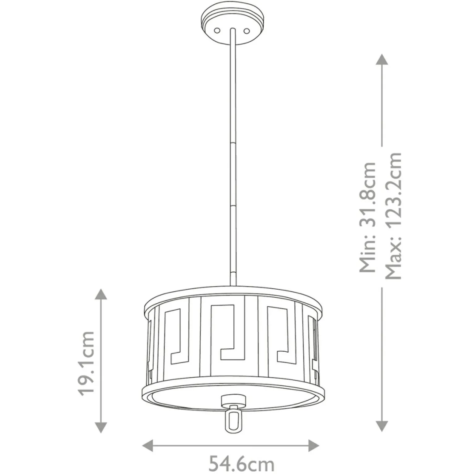 Store Regulowana lampa, antyczne złoto GN-LEMURIA-P-M z serii LEMURIA Żyrandole Nowoczesne