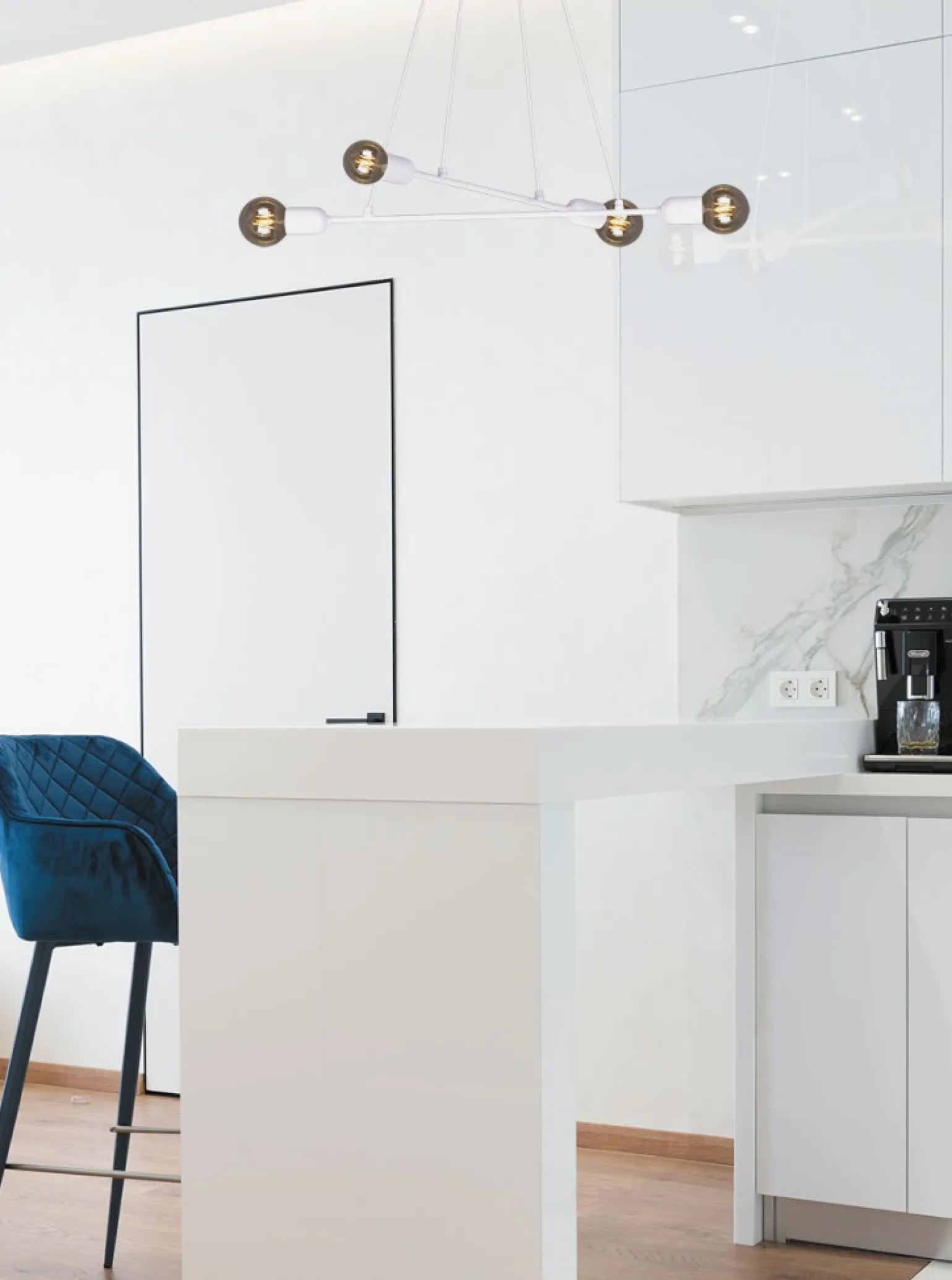 Best Regulowana lampa do pokoju dziecka K-4390 SITYA WHITE | Kaja Żyrandole Nowoczesne