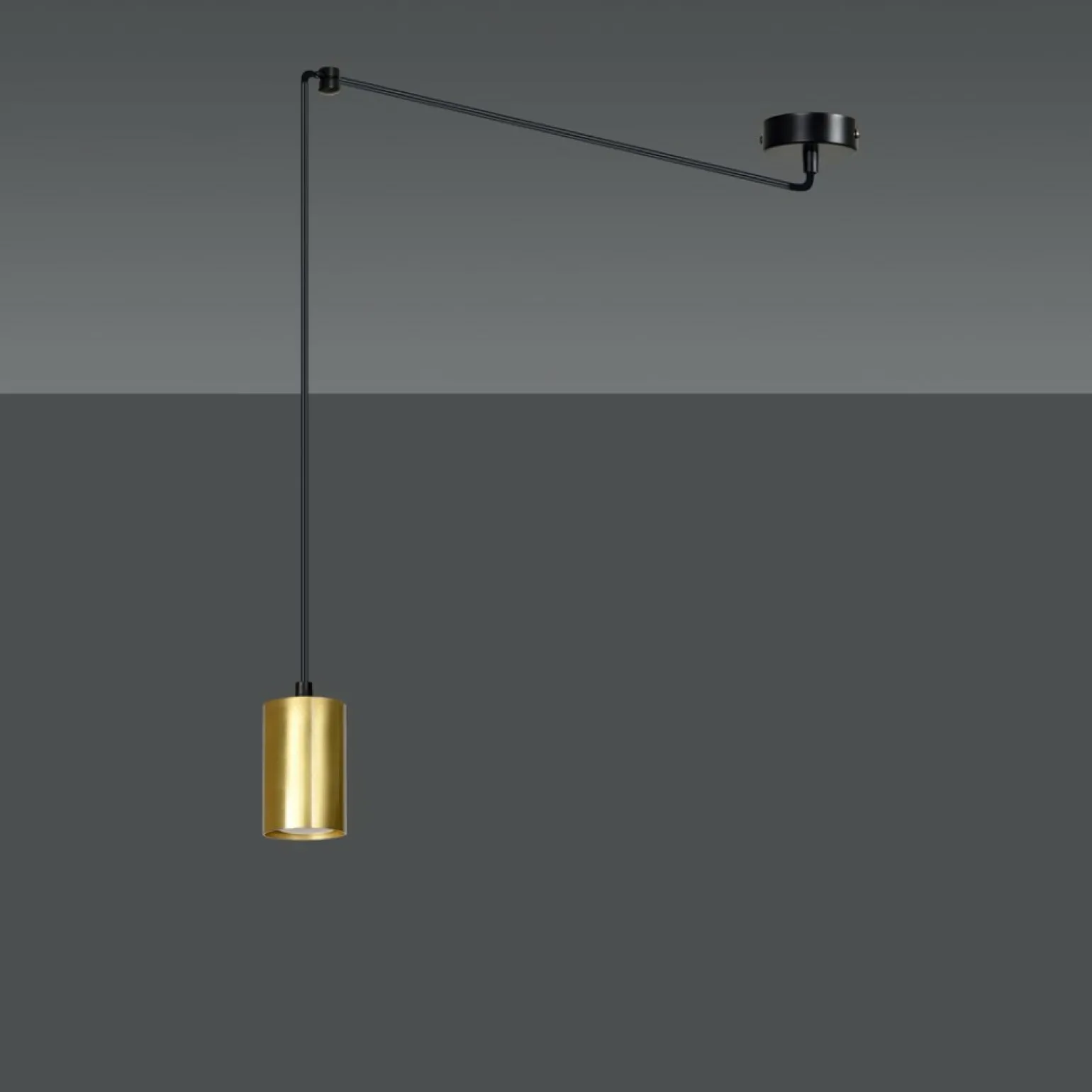 Sale Regulowana lampa wisząca w kolorze złota 526/1 | Kaja Oświetlenie Żyrandole Nowoczesne