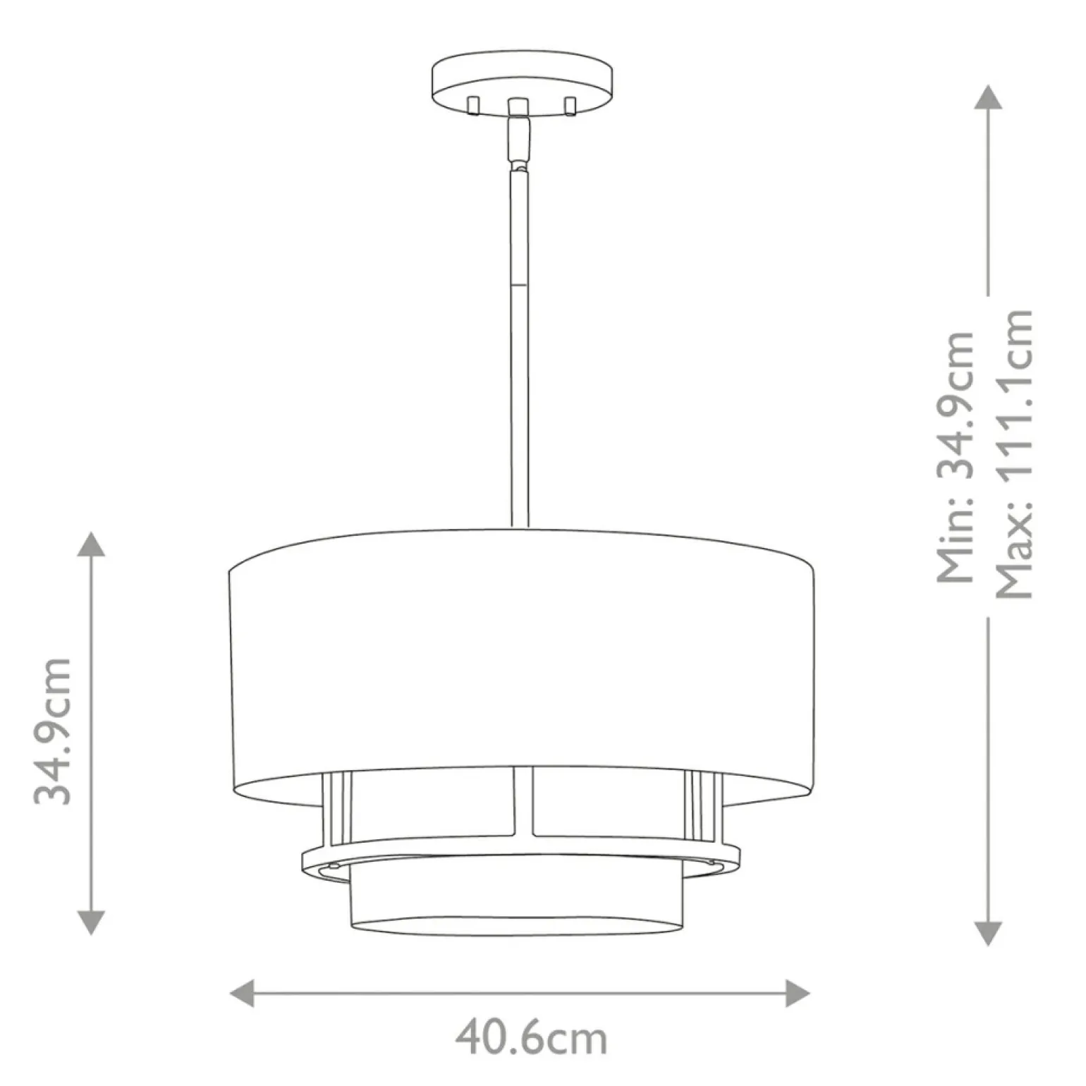Best Sale Regulowana lampa wisząca z abażurem HK-GRAHAM-M-BK z serii GRAHAM Żyrandole Nowoczesne