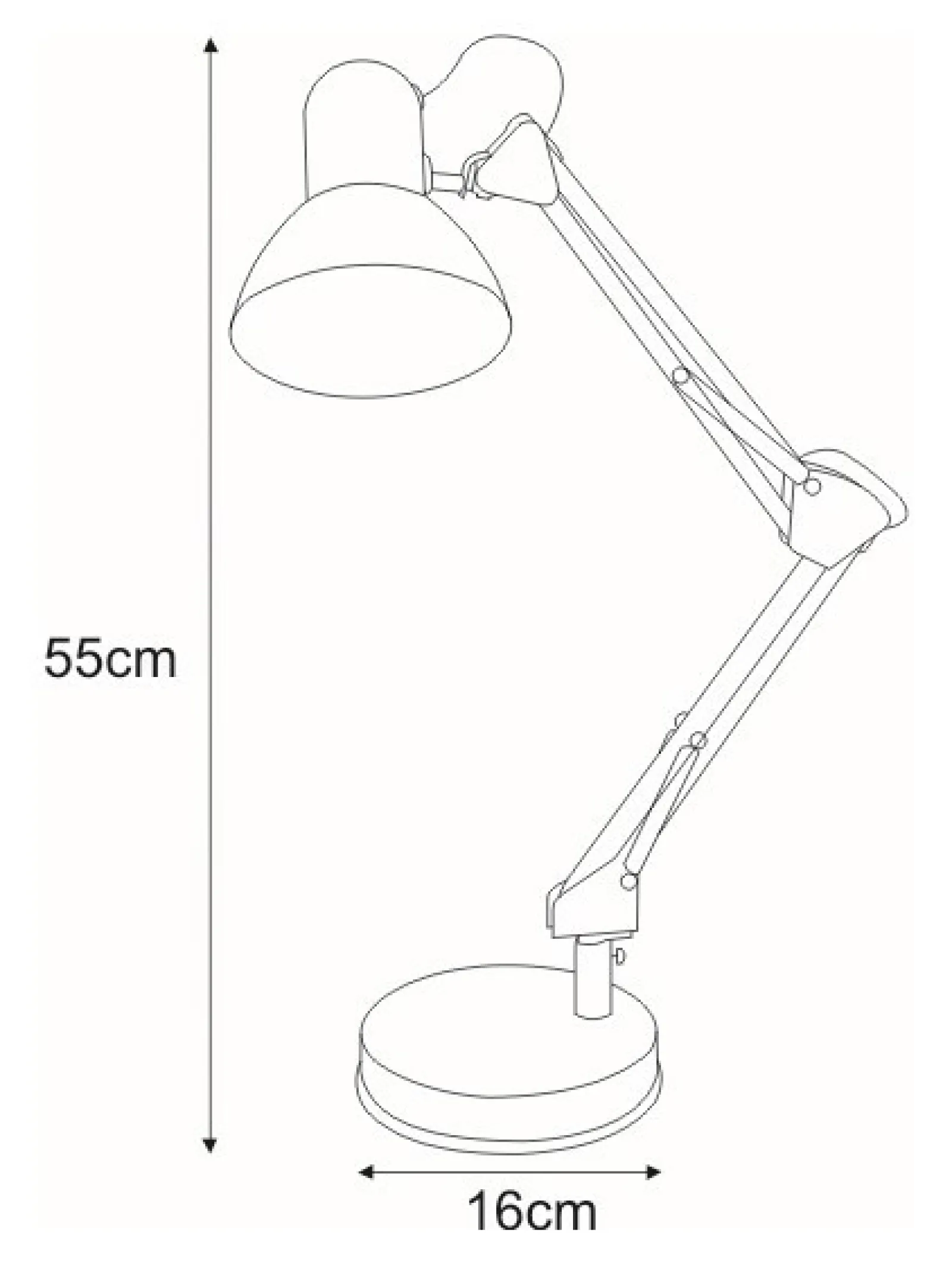 Sklep Kaja Regulowana lampka biurkowa K-MT-COSMO BIAŁY COSMO | Kaja Oświetlenie* Lampki Biurkowe | Lampki Szkolne