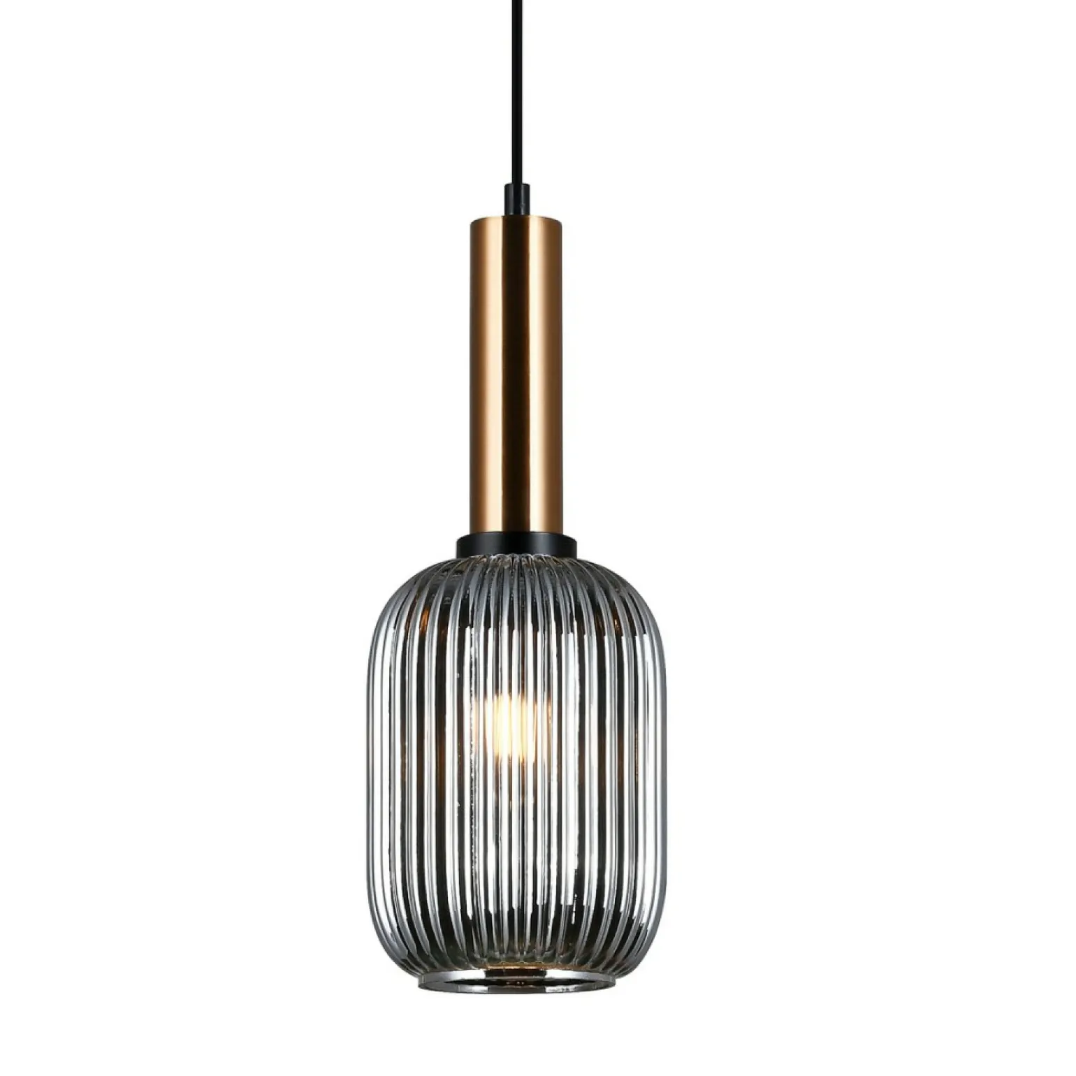 Fashion Regulowany zwis z kloszem PND-5588-1M-BRO+SG ANTIOLA | Kaja Żyrandole Nowoczesne