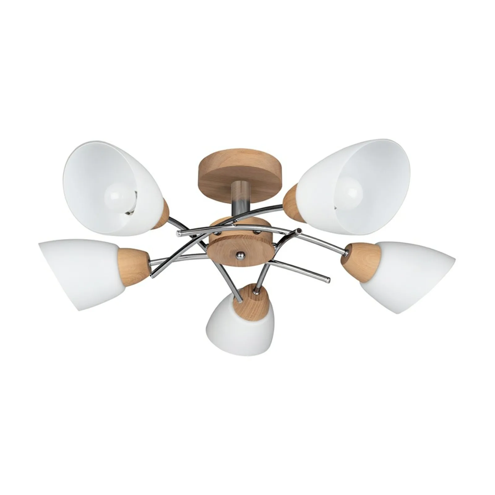 Sklep Kaja Retro lampa sufitowa z wykonana z drewna 8141574 VILETTA WOOD | Kaja* Randole Tradycyjne