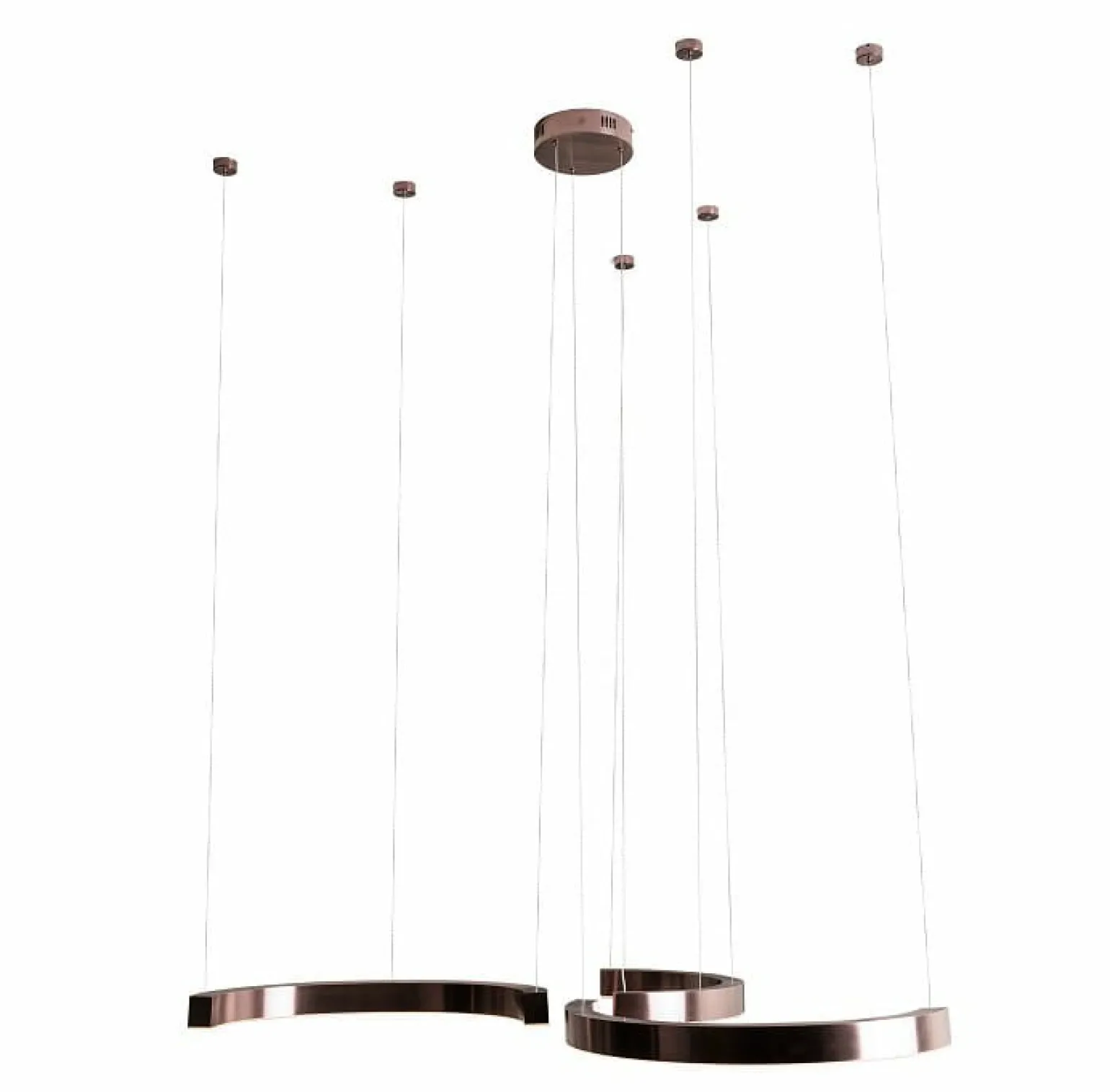 Best Sale Rozłożysta, ledowa lampa wisząca do salonu MX P0571D LOTUS | Kaja Żyrandole Nowoczesne